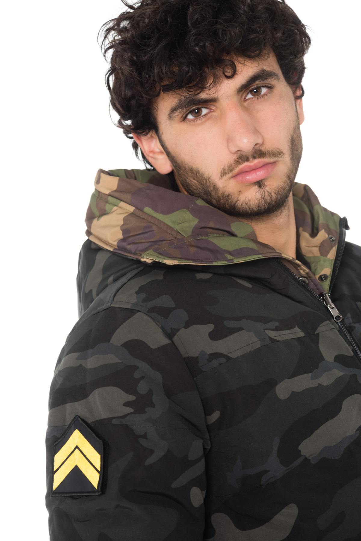 Blouson Homme The New Designers SNAPPED BLACK/KAKI — vue 10