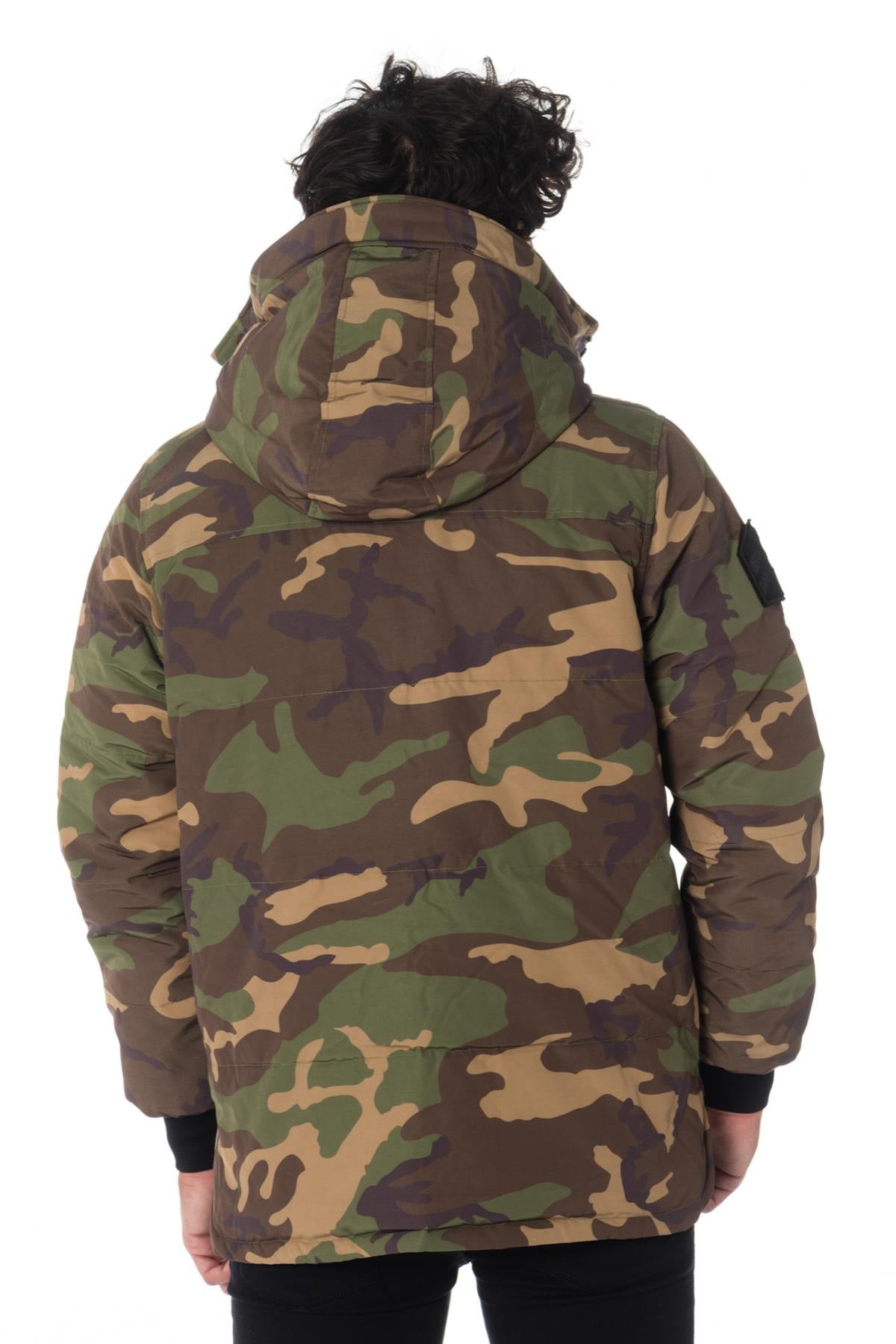 Blouson Homme The New Designers SNAPPED BLACK/KAKI — vue 7