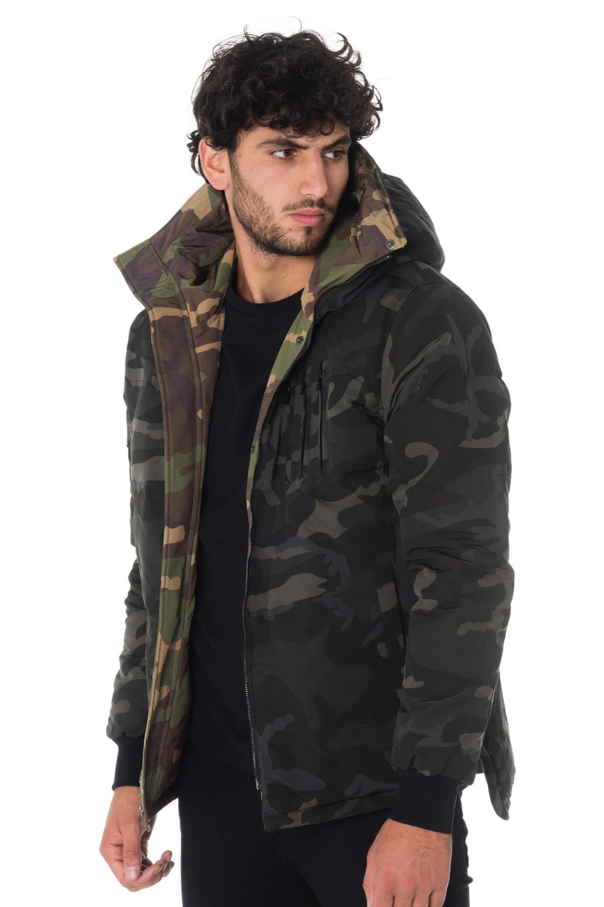 Blouson Homme The New Designers SNAPPED BLACK/KAKI — vue 6