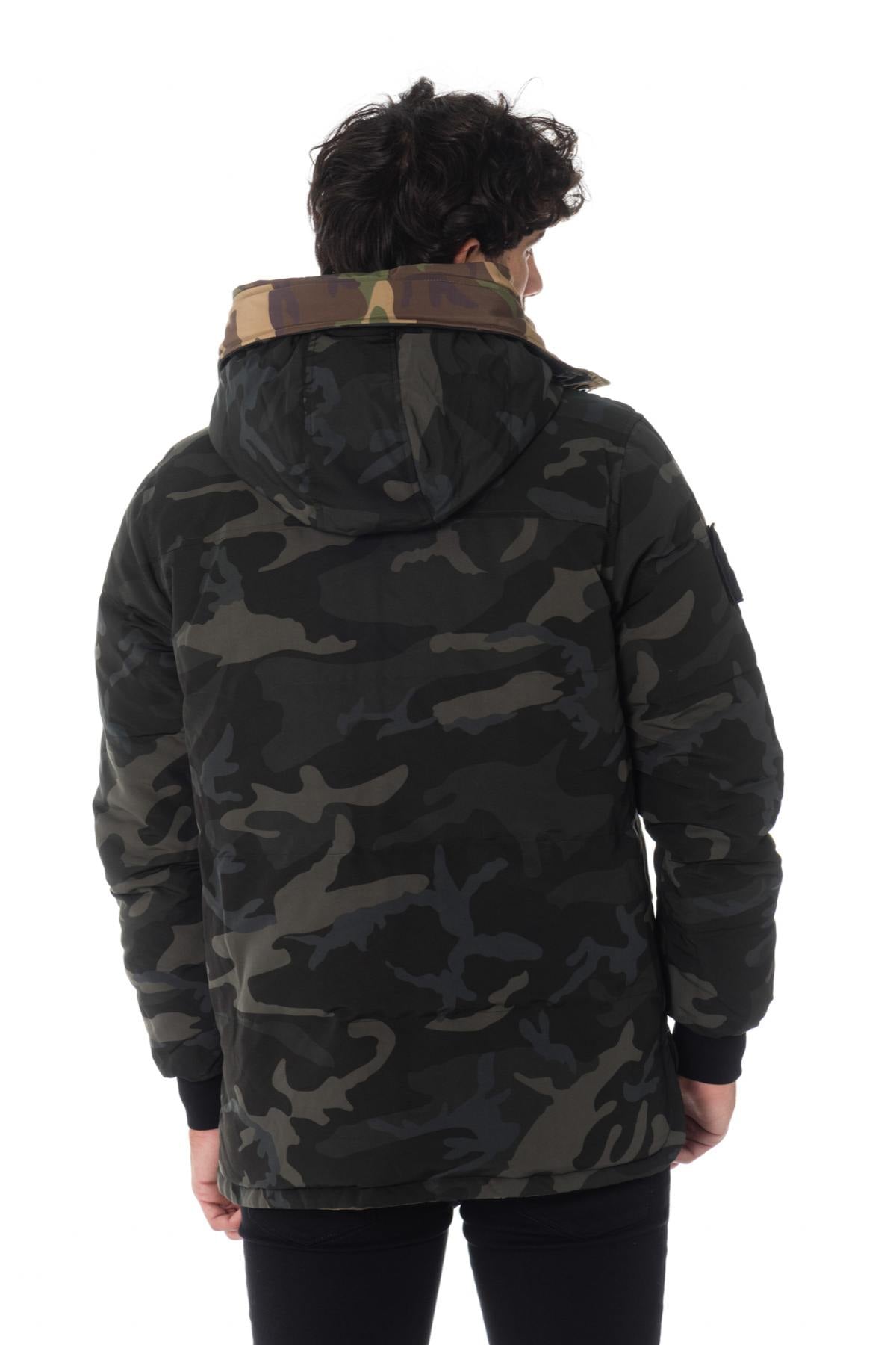 Blouson Homme The New Designers SNAPPED BLACK/KAKI — vue 8