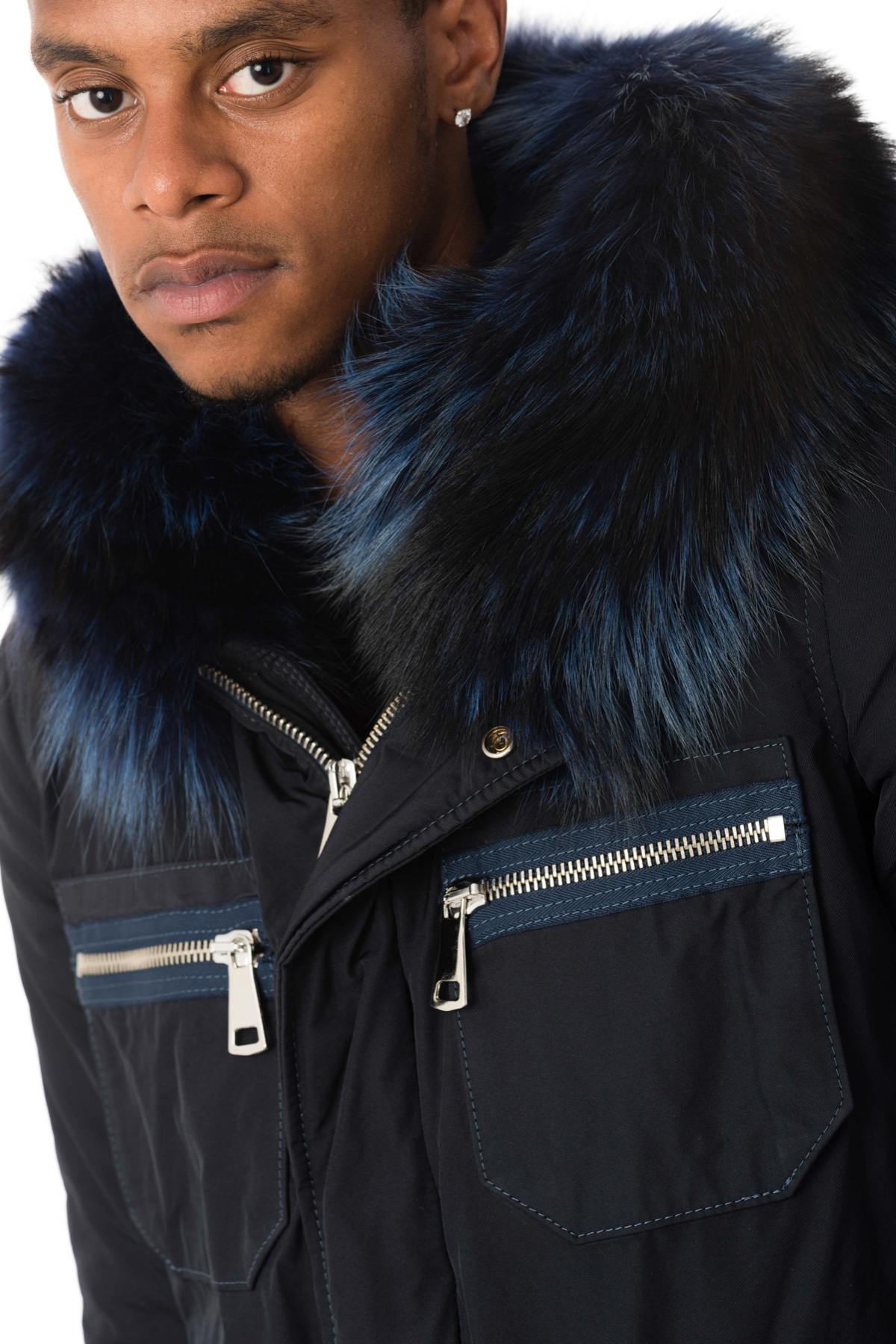 Herren Jacke Wild Arctic By Flo & Clo ROBIN BOB TEX + FUR BLU — Ansicht 7
