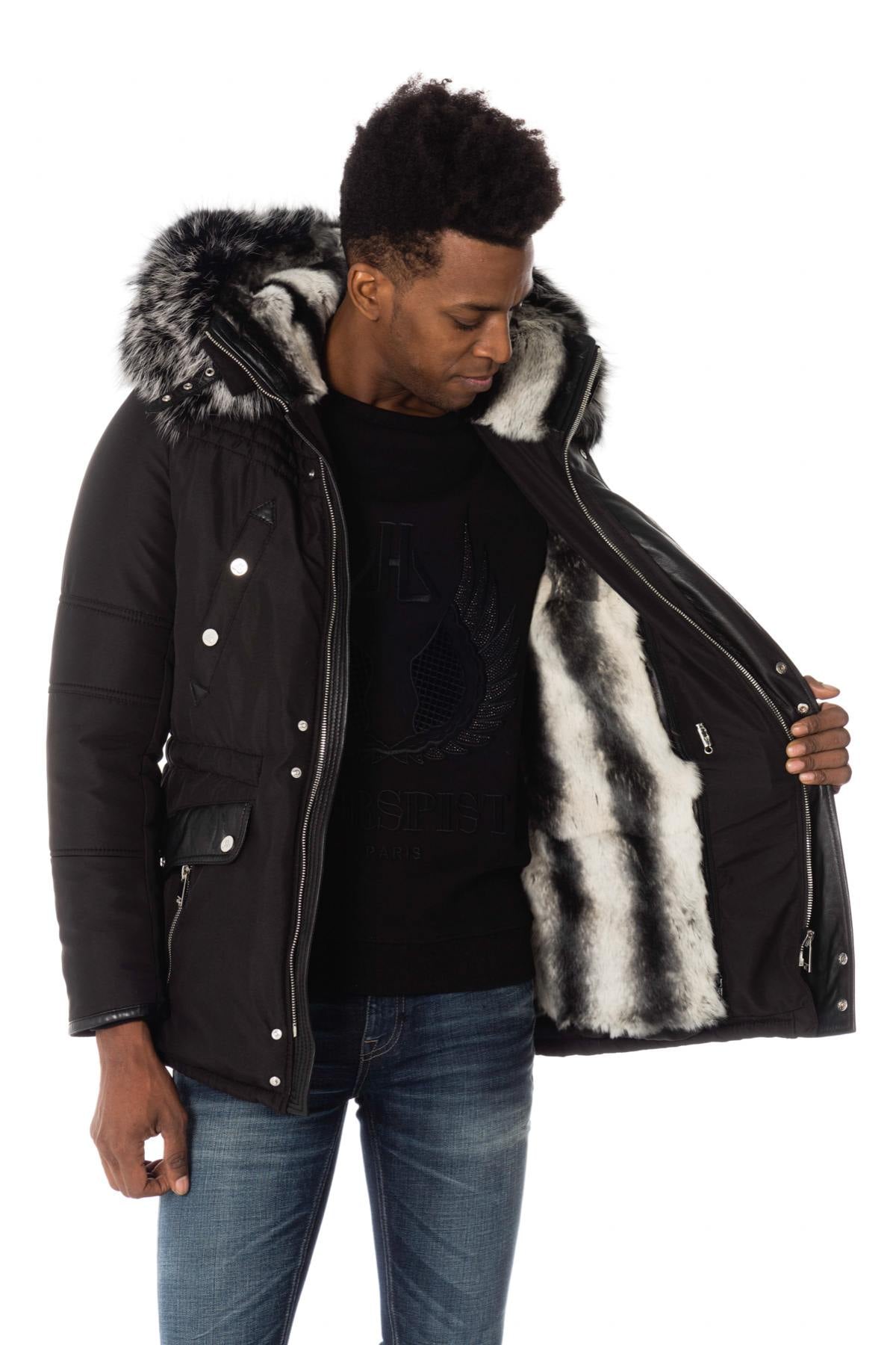 Veste Homme Horspist BOSS REX NOIR COL SILVER — vue 4