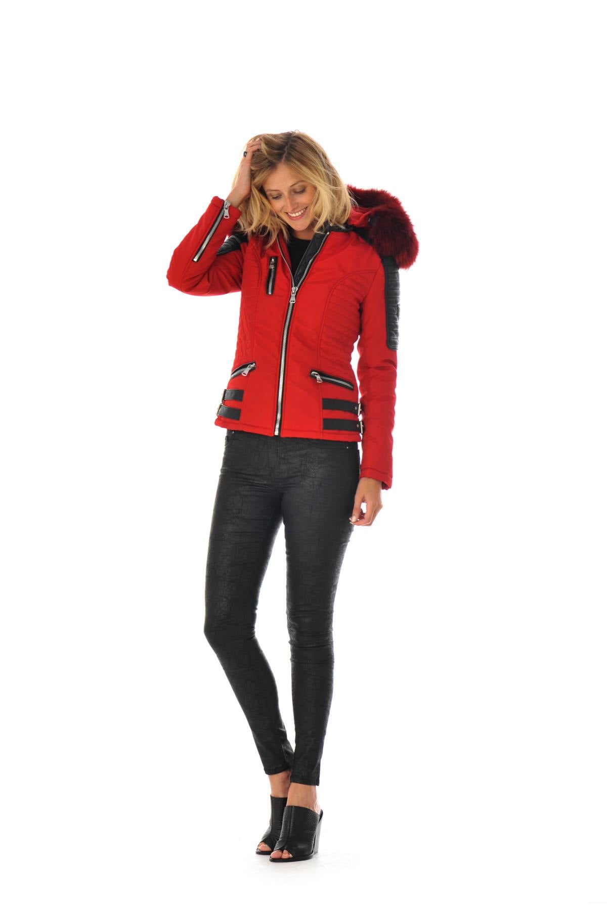 Giacche Donna Horspist NOUNOU ROUGE COL ROUGE ZZ — vista 4