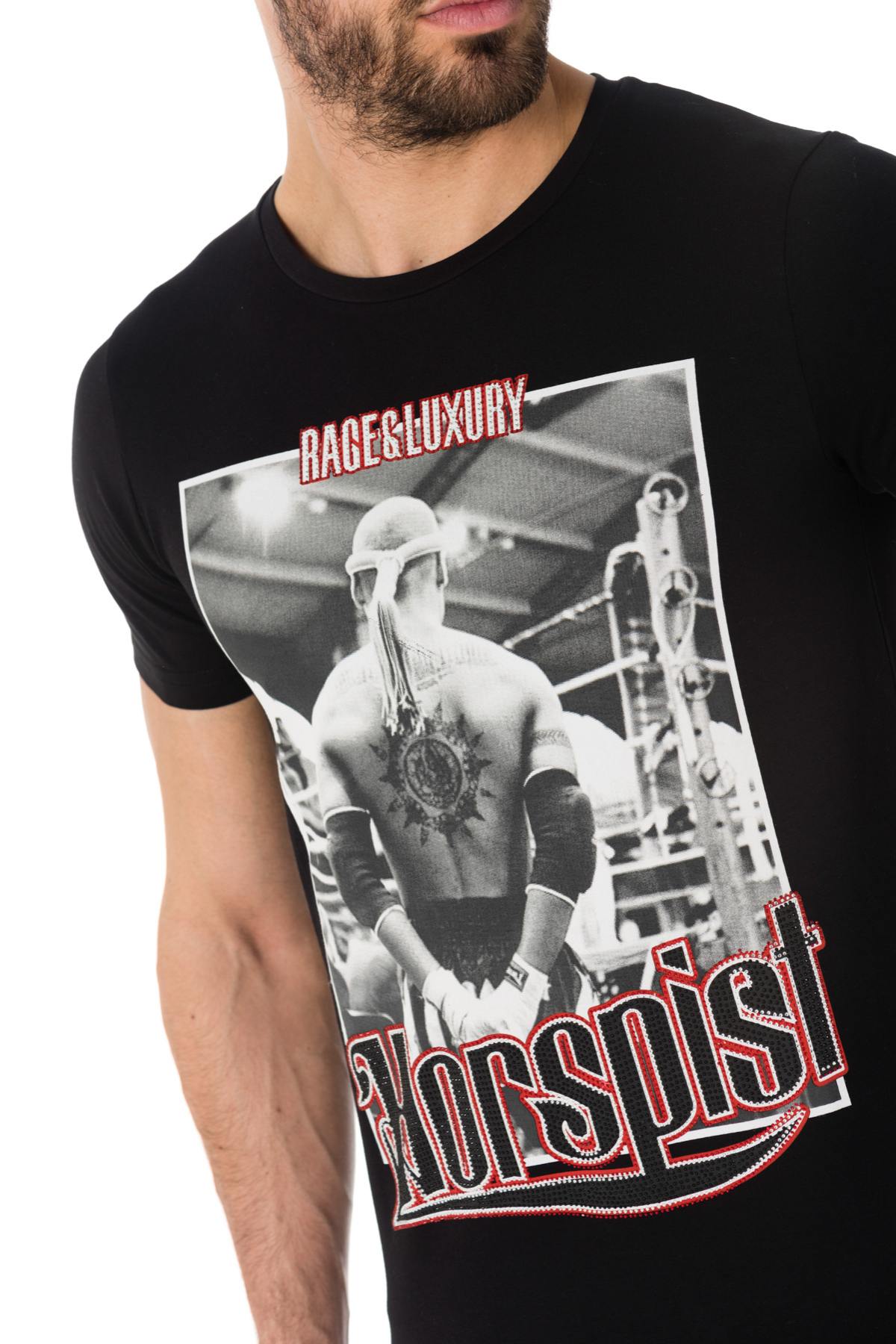 Camiseta Hombre Horspist JORDAN M500 BLACK/RED — vista 5