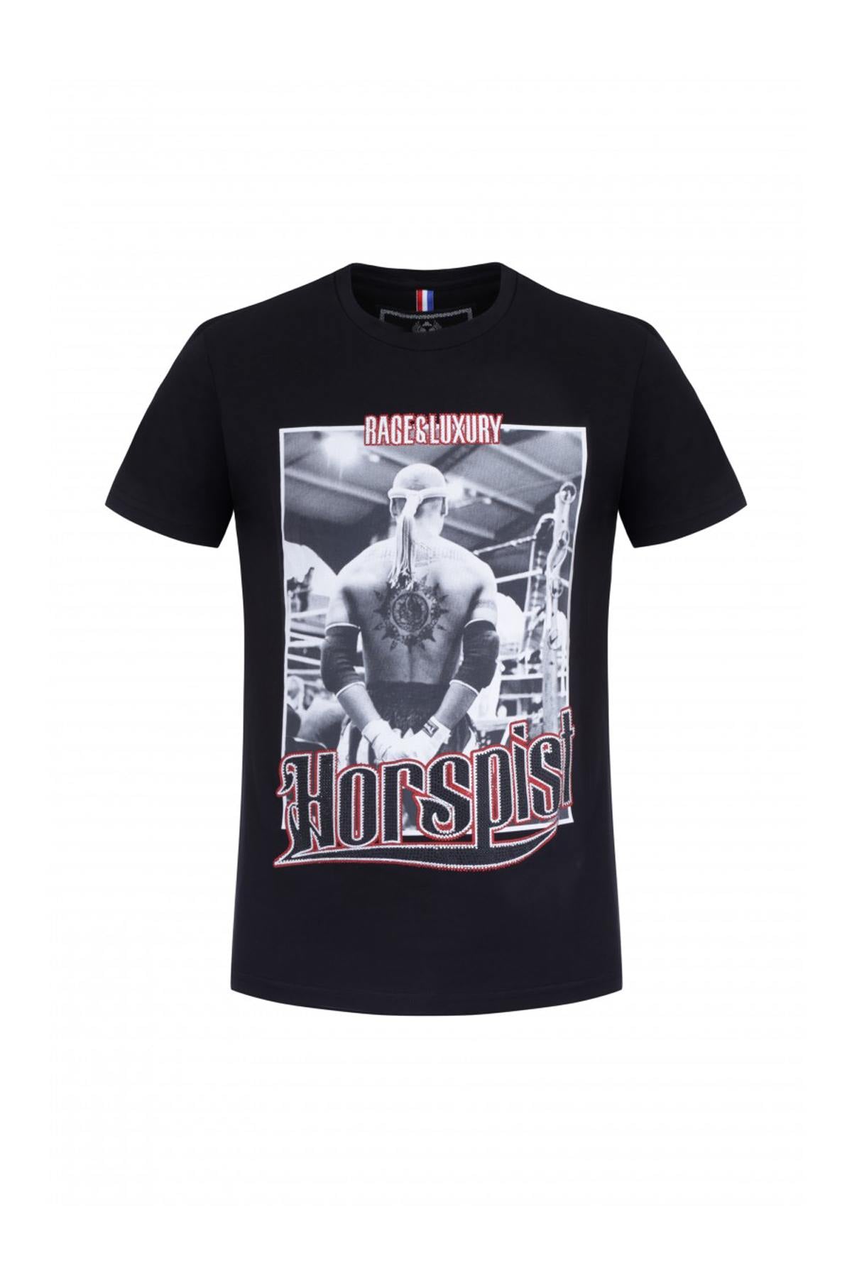 Camiseta Hombre Horspist JORDAN M500 BLACK/RED — vista 3