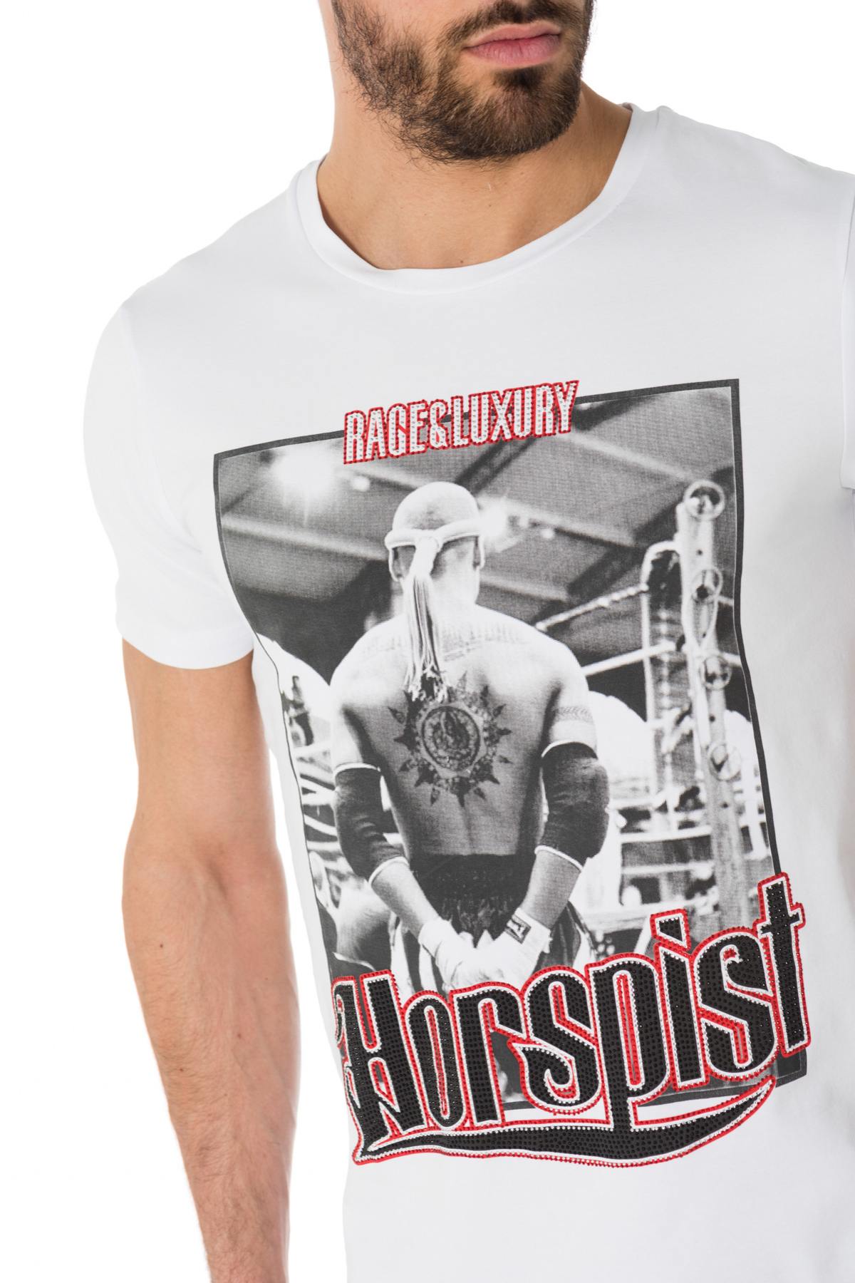 Camiseta Hombre Horspist JORDAN M500 WHITE/RED — vista 5