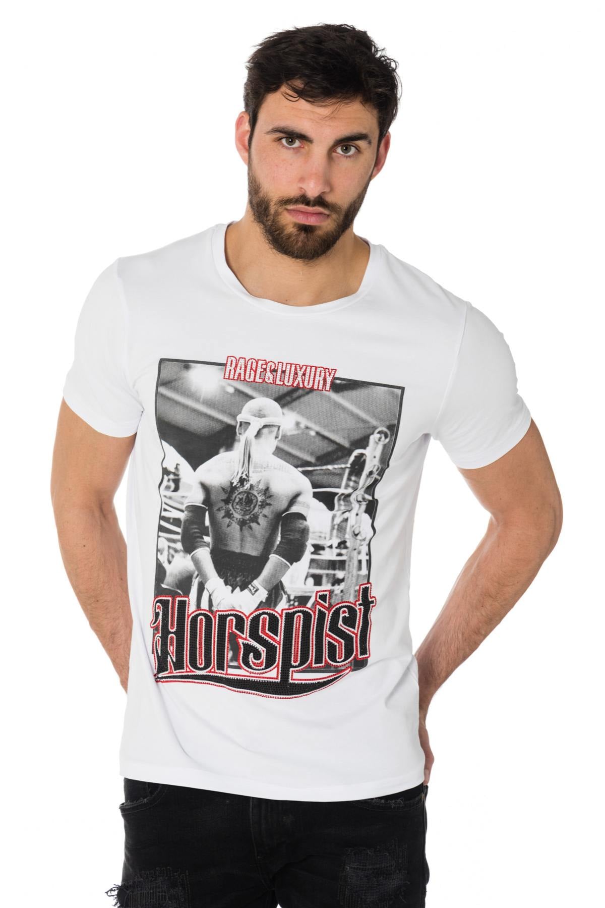 Camiseta Hombre Horspist JORDAN M500 WHITE/RED — vista 1
