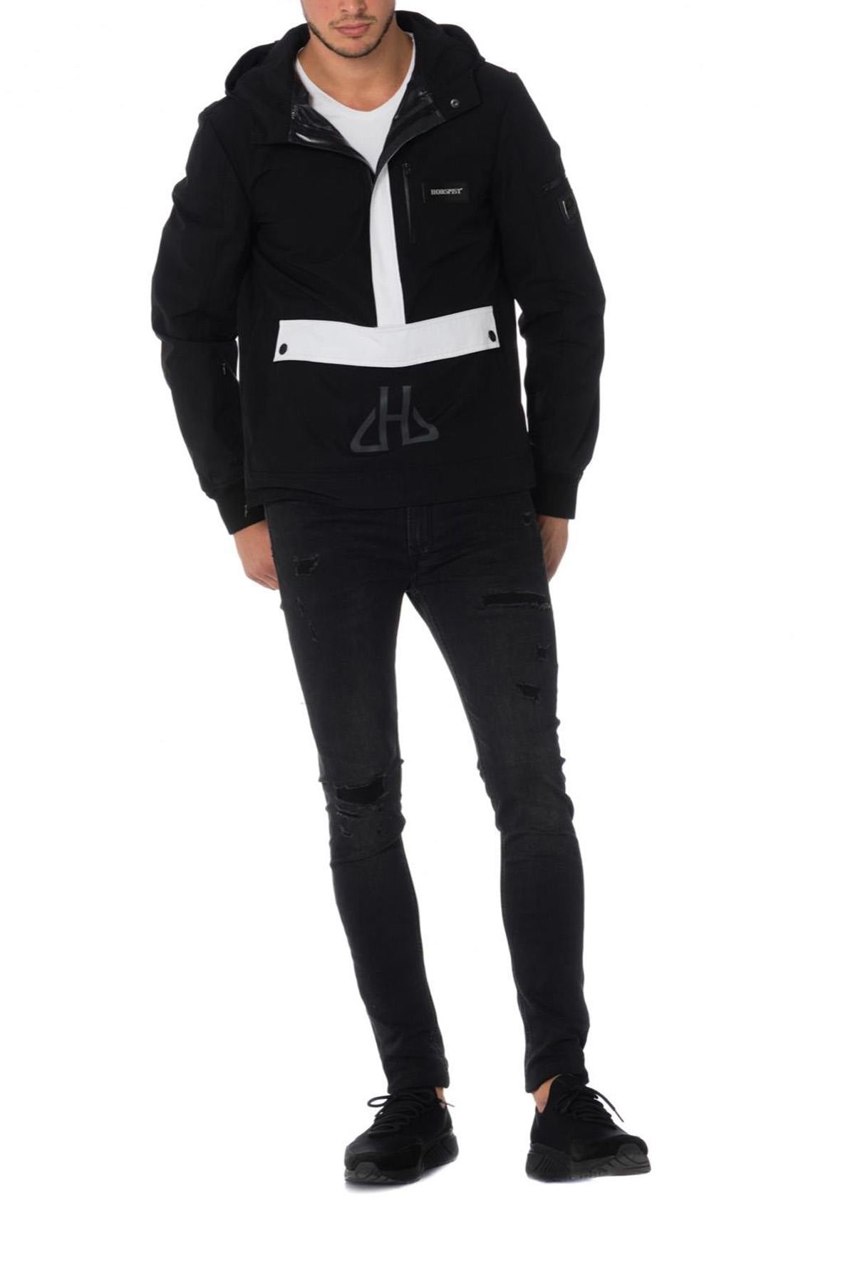 Chaqueta Hombre Horspist KANGOUROU NOIR BLANC — vista 5