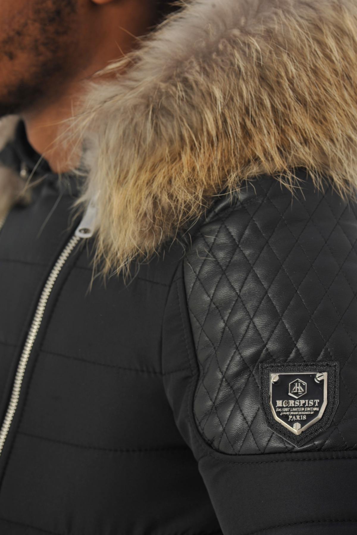 Chaqueta Hombre Horspist CARLTON NOIR COL NATUREL — vista 8