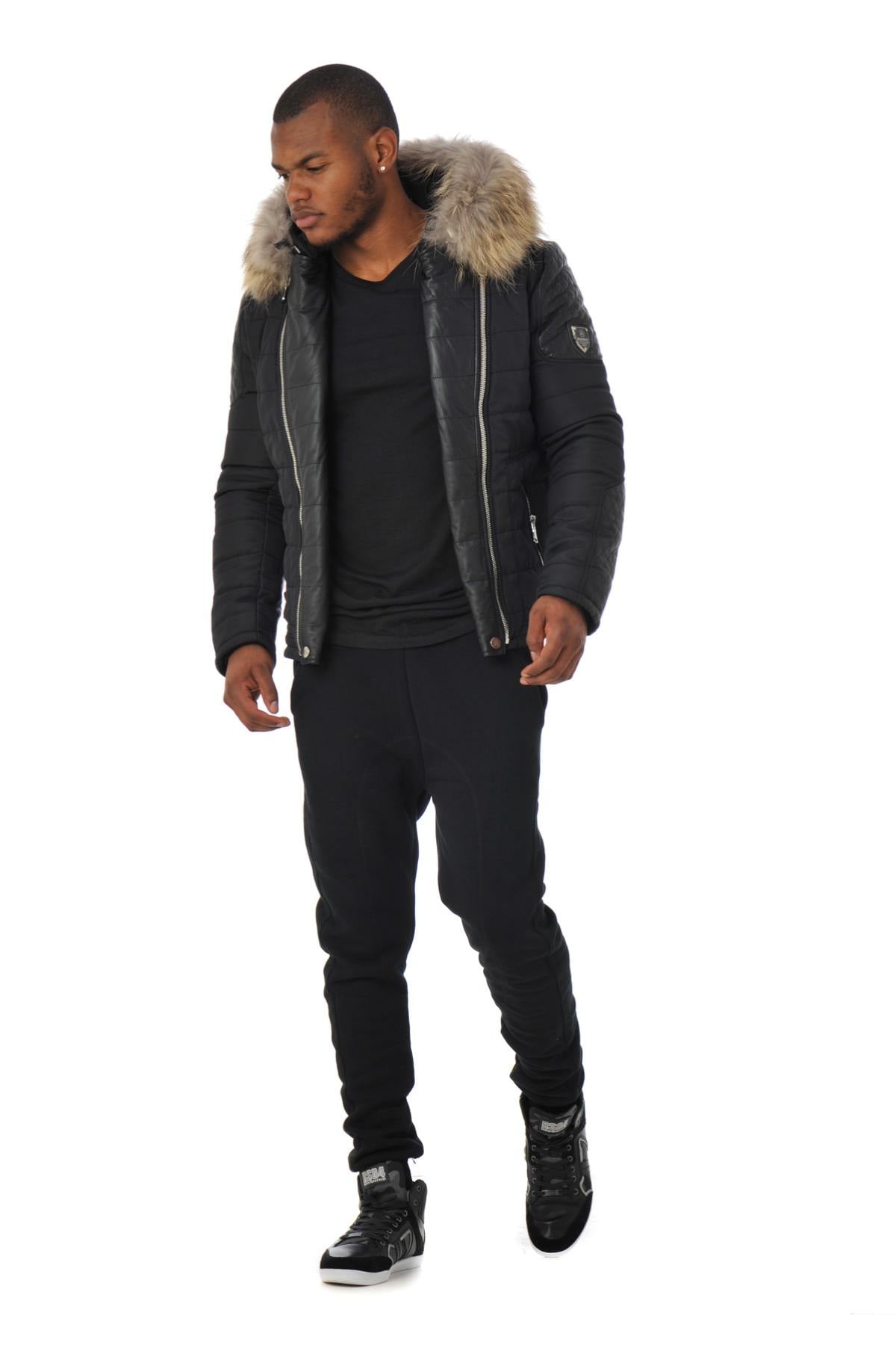Chaqueta Hombre Horspist CARLTON NOIR COL NATUREL — vista 2