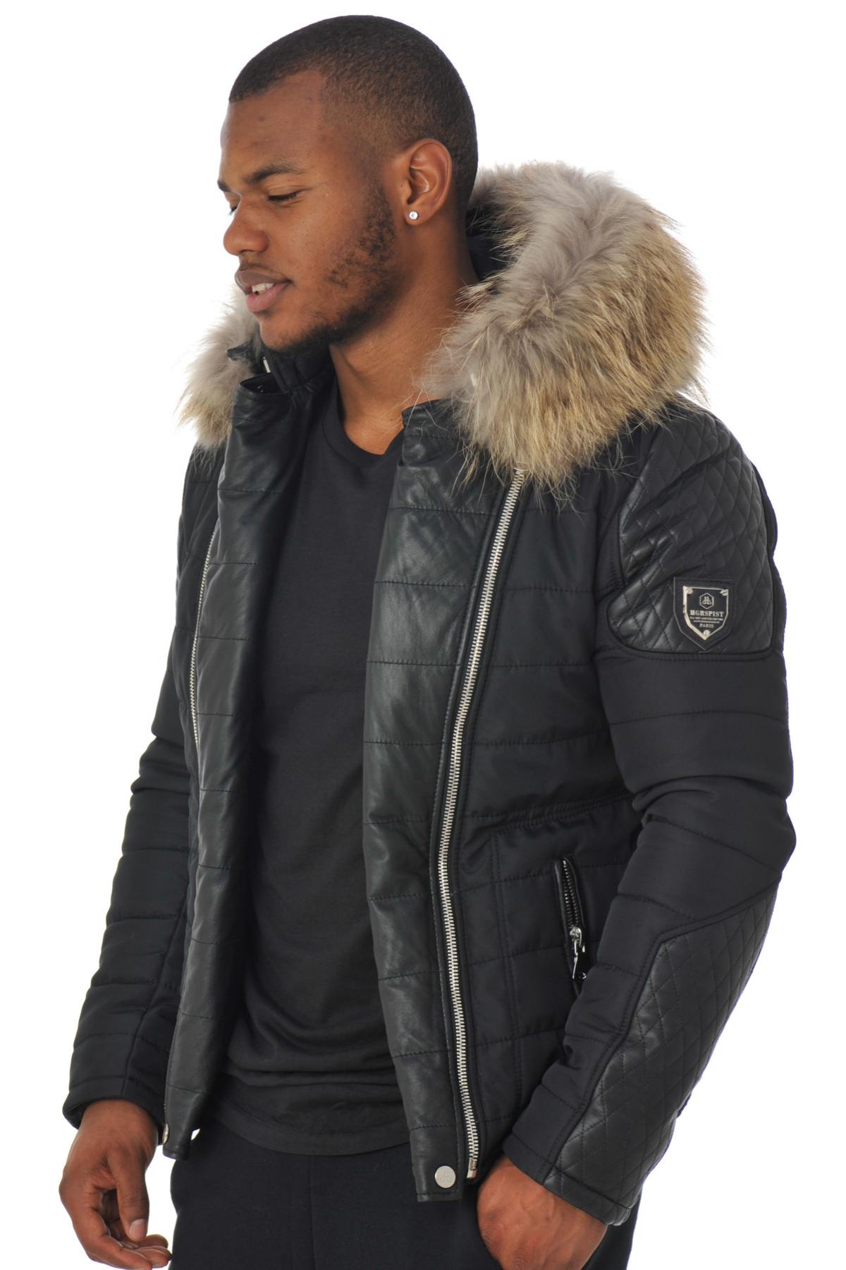 Chaqueta Hombre Horspist CARLTON NOIR COL NATUREL — vista 3