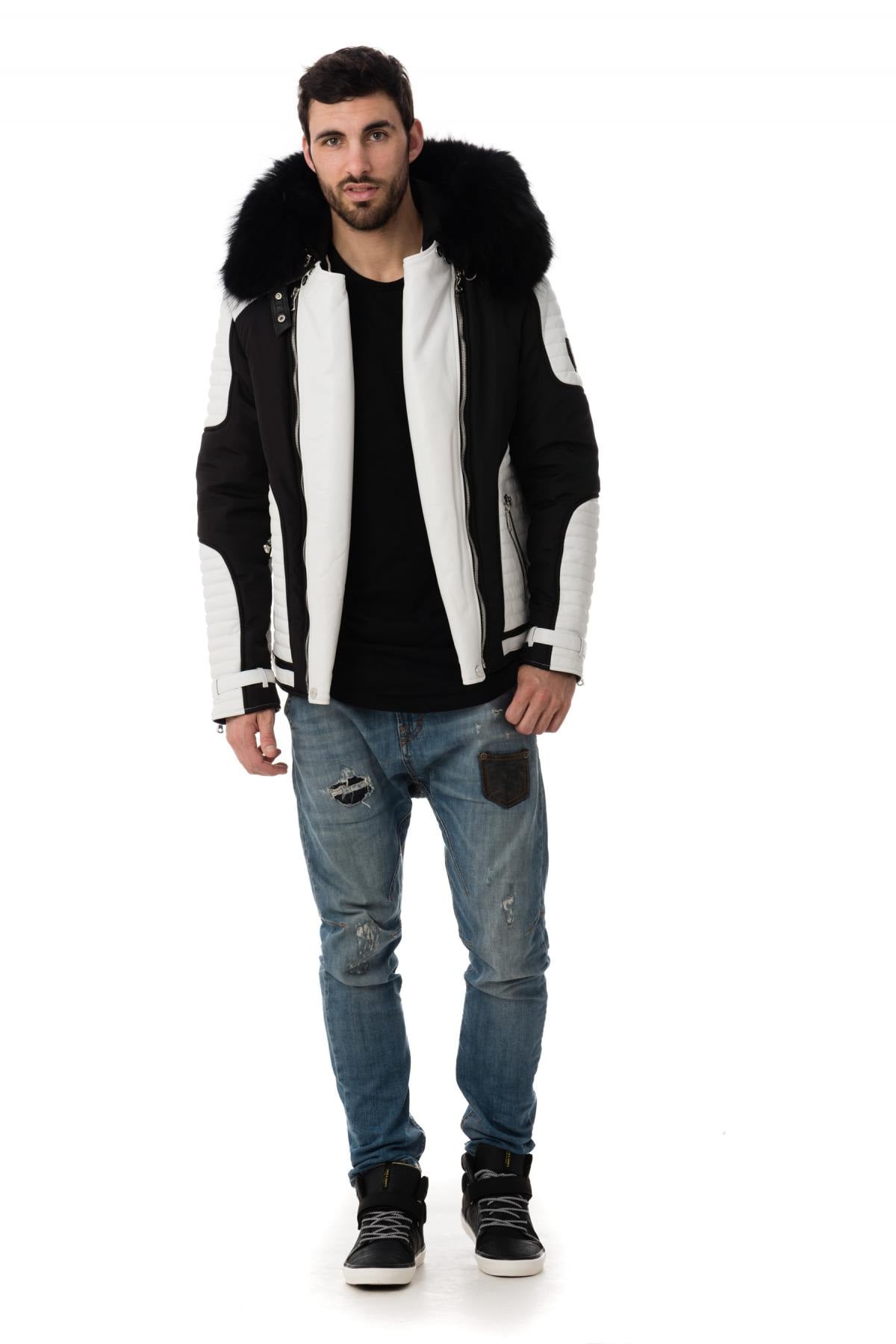 Giacche Uomo Horspist VEGAS NOIR BLANC COL NOIR — vista 2