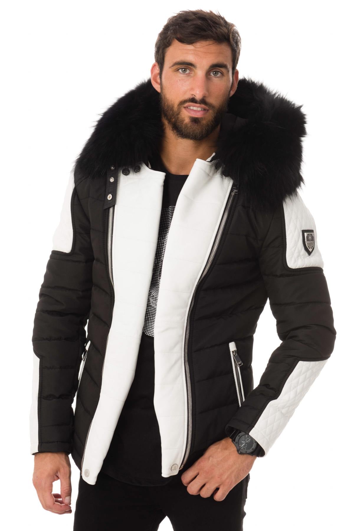 Chaqueta Hombre Horspist CARLTON NOIR BLANC COL NOIR — vista 3
