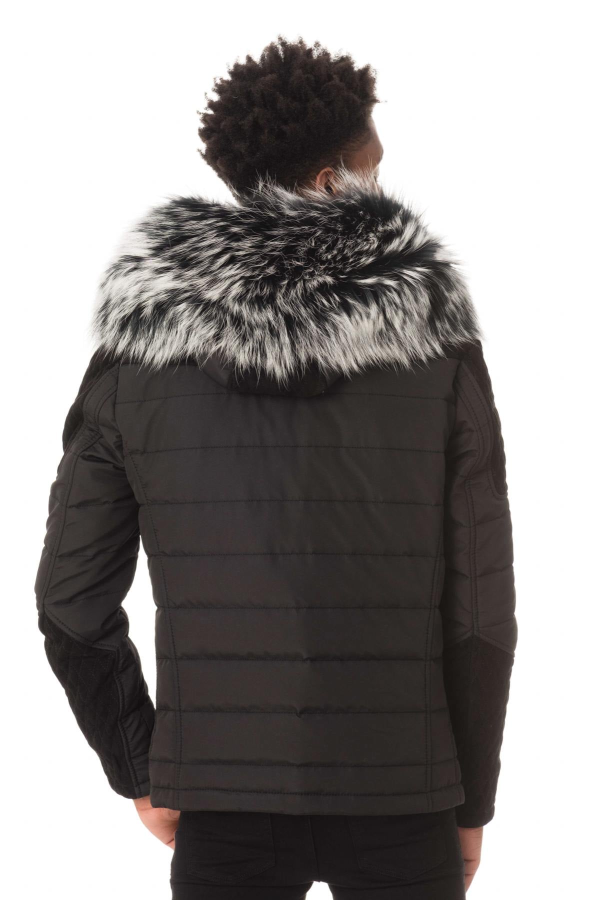 Blouson Homme Horspist CARLTON T DAIM NOIR COL SILVER  — vue 6
