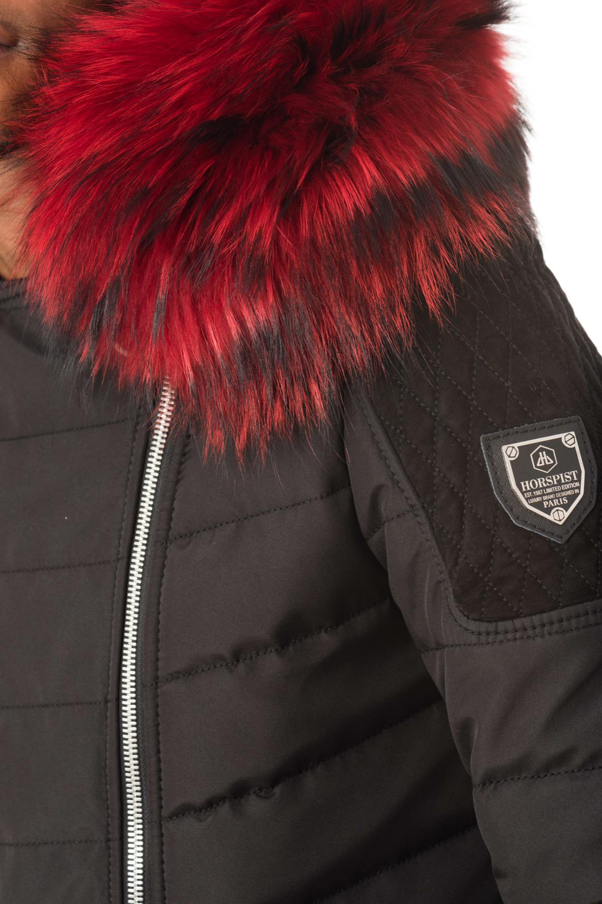 Chaqueta Hombre Horspist CARLTON T DAIM NOIR COL ROUGE  — vista 8