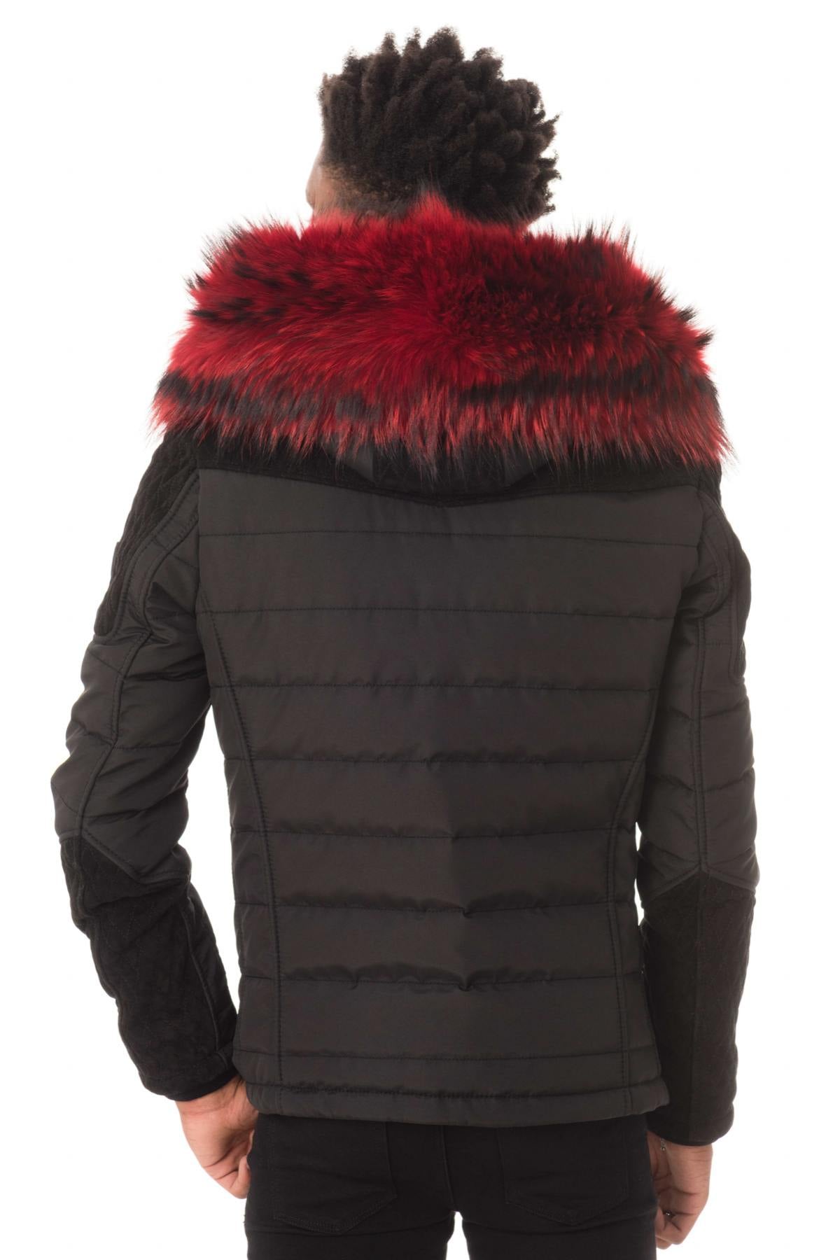 Chaqueta Hombre Horspist CARLTON T DAIM NOIR COL ROUGE  — vista 6