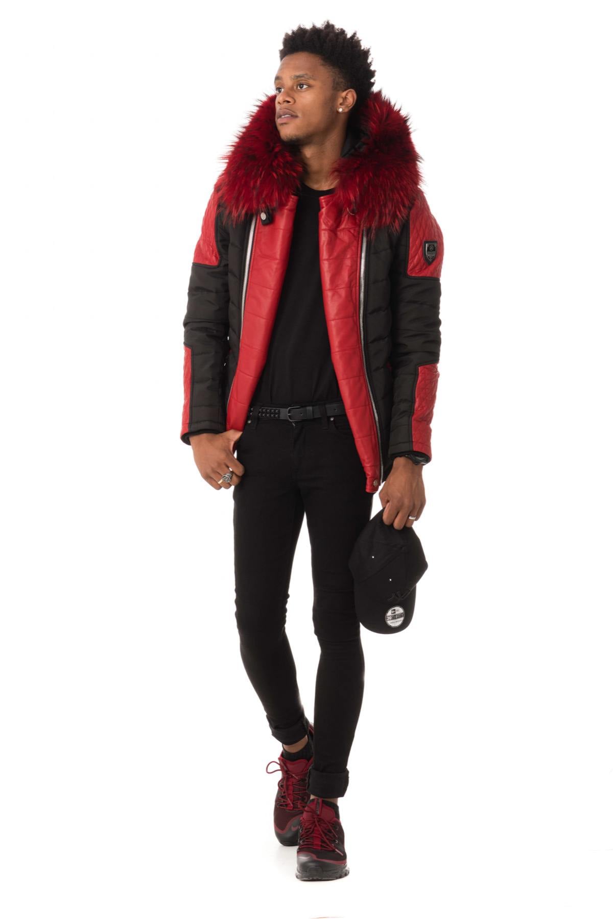 Chaqueta Hombre Horspist CARLTON NOIR/ROUGE COL ROUGE  — vista 2