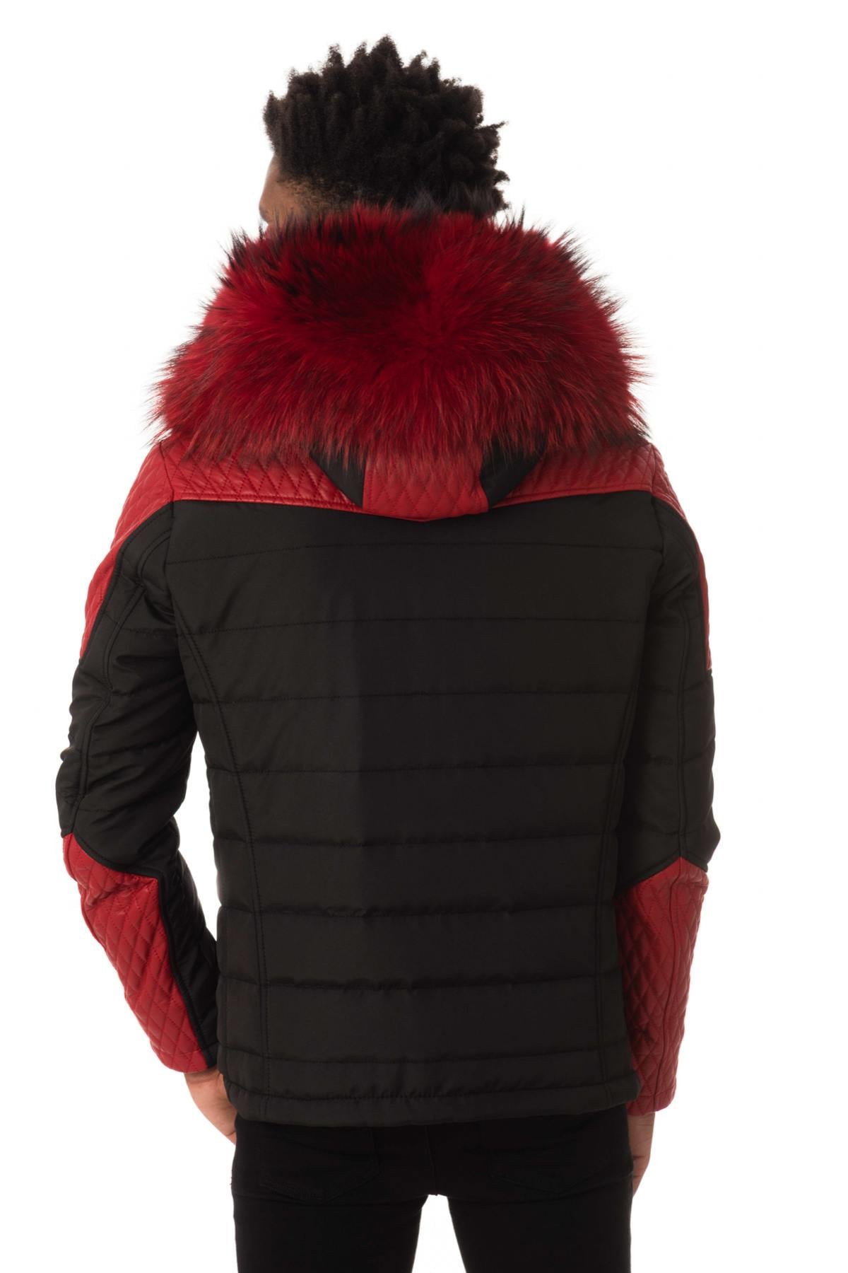Chaqueta Hombre Horspist CARLTON NOIR/ROUGE COL ROUGE  — vista 6