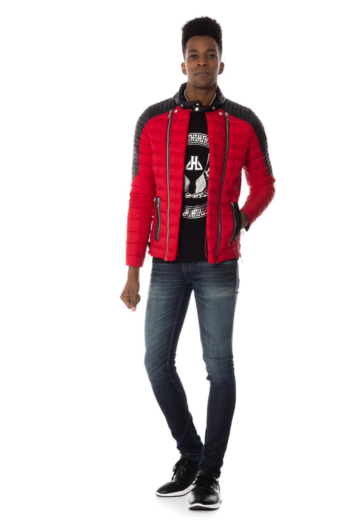 Blouson Homme Horspist STEEVE OMEGA RED/BLACK — vue 2