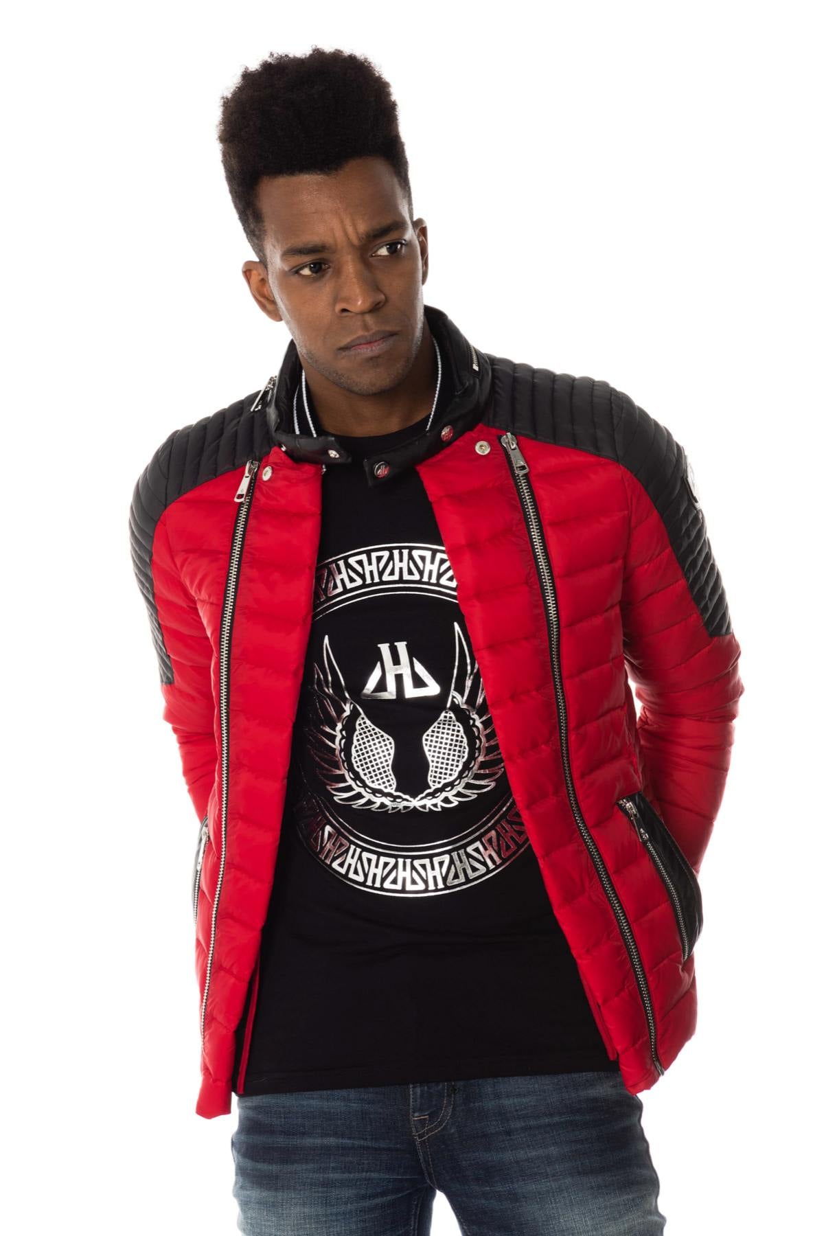 Blouson Homme Horspist STEEVE OMEGA RED/BLACK — vue 1