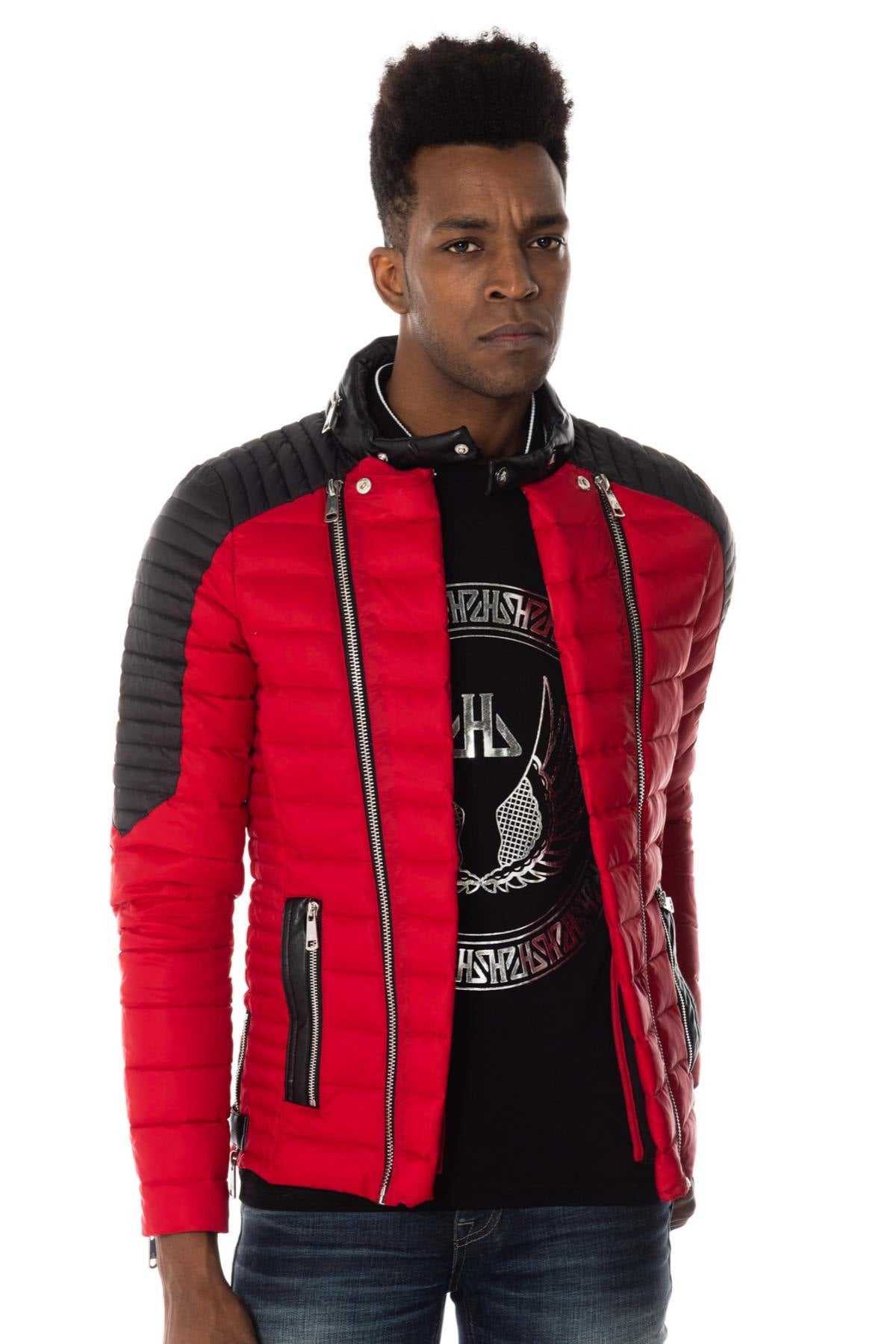 Blouson Homme Horspist STEEVE OMEGA RED/BLACK — vue 5