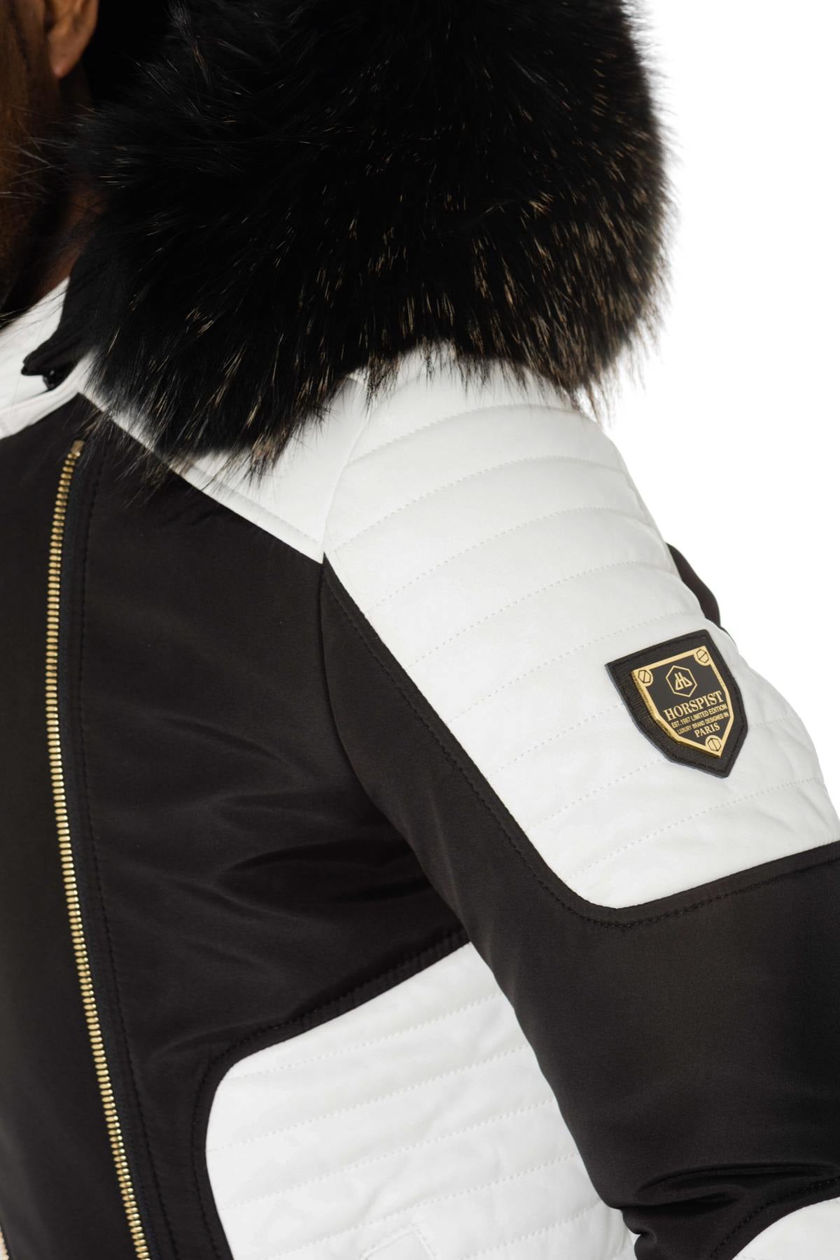 Herren Jacke Horspist MARTINEZ NOIR BLANC ZIP GOLD COL OR — Ansicht 7
