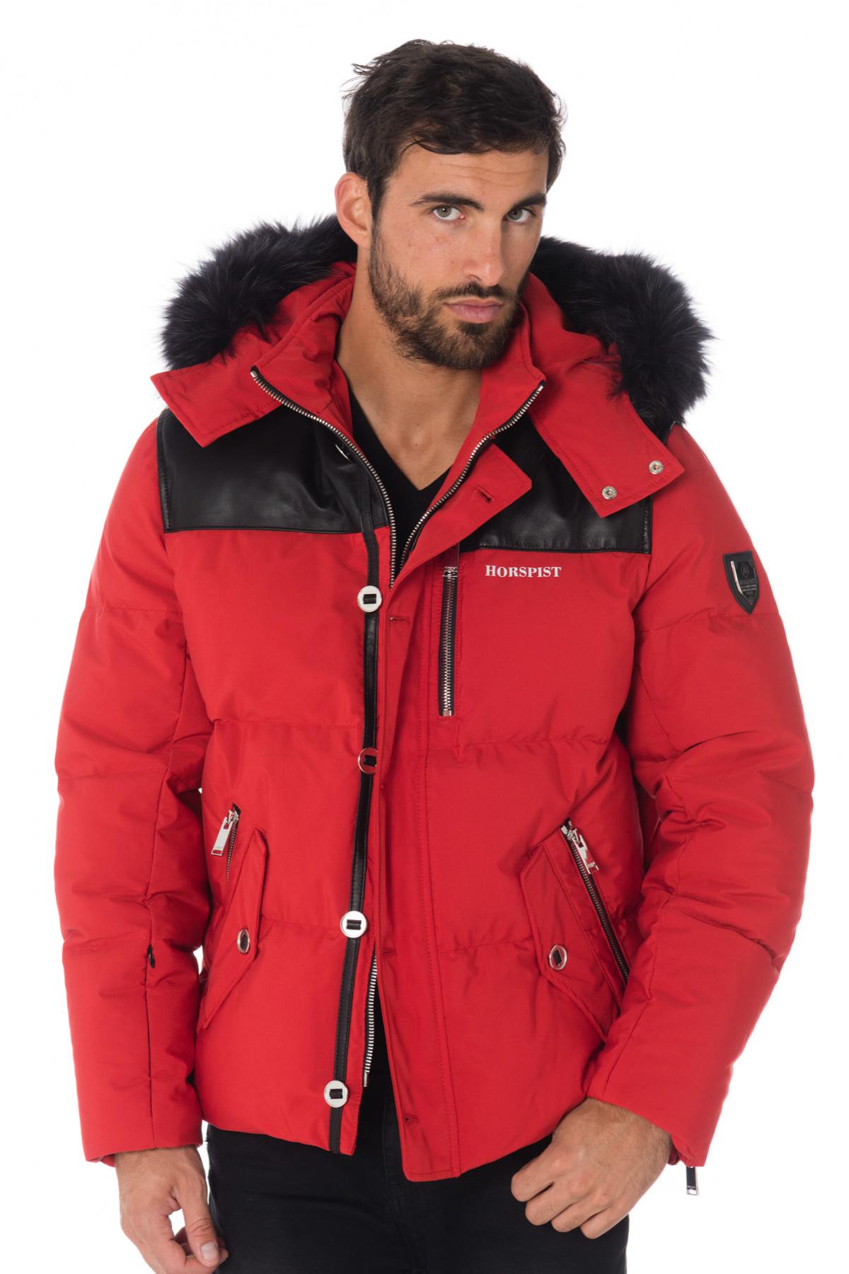 Blouson Homme Horspist NAPOLEON ROUGE NOIR — vue 5
