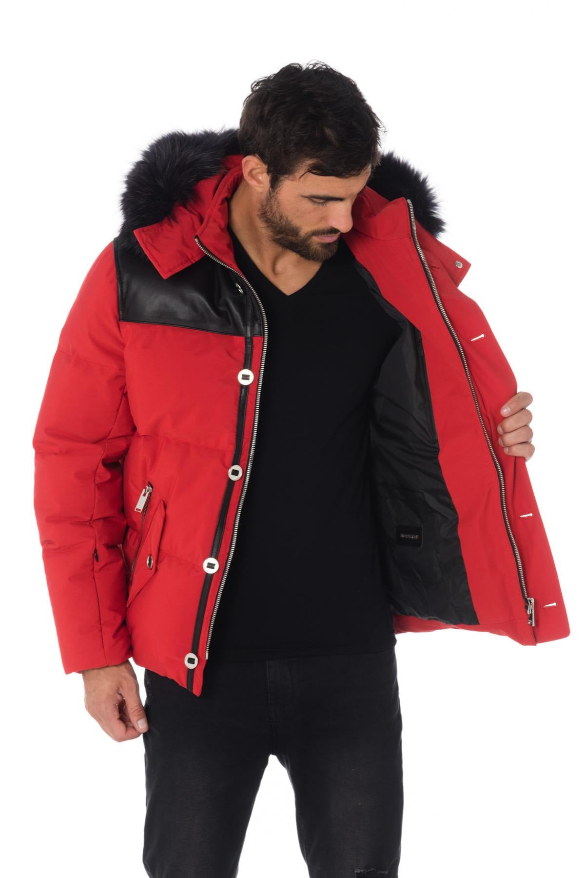 Blouson Homme Horspist NAPOLEON ROUGE NOIR — vue 8