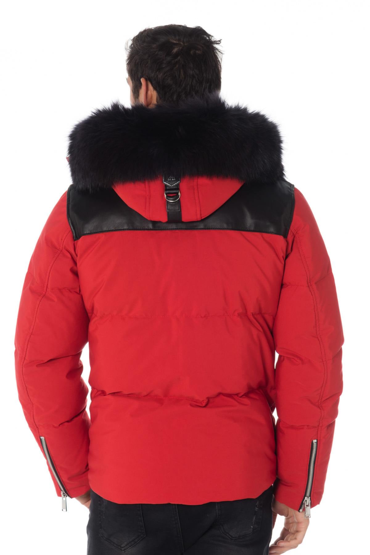 Blouson Homme Horspist NAPOLEON ROUGE NOIR — vue 4