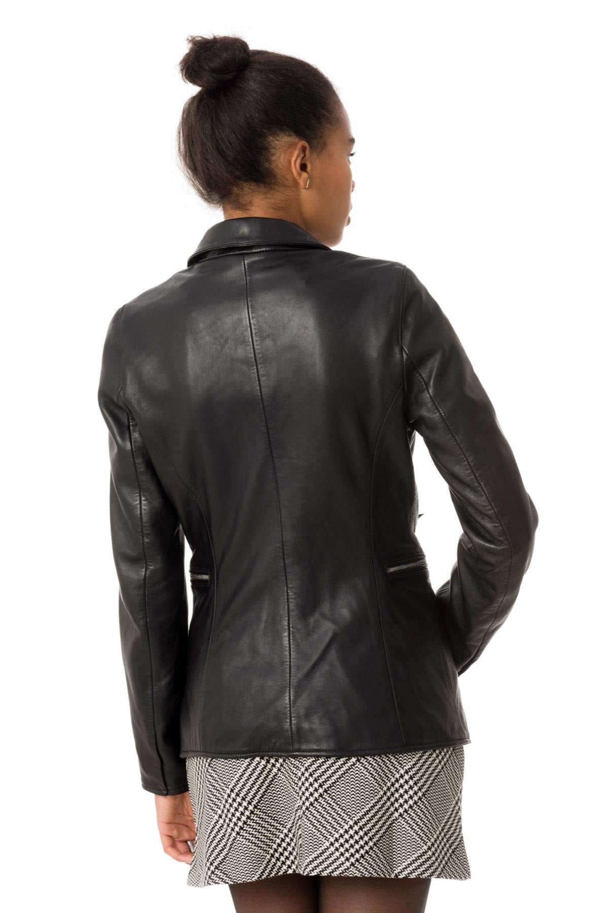 Cazadora Mujeres Rose Garden MIRINA LAMB RUBY BLACK — vista 5