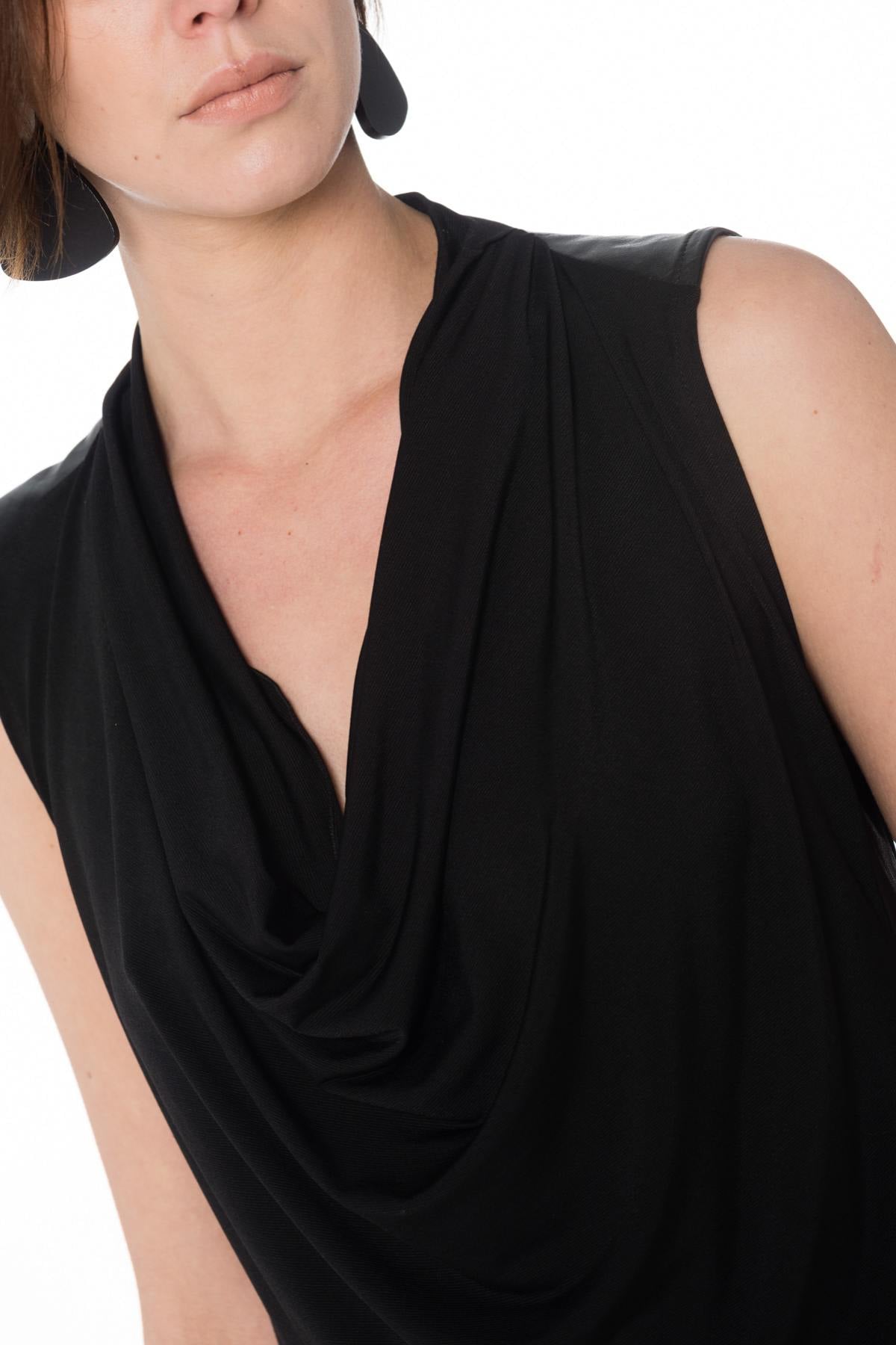 Falda/vestido Mujeres Pellessimo ROBE SOPHIA VISCOSE/AG NOIR — vista 4