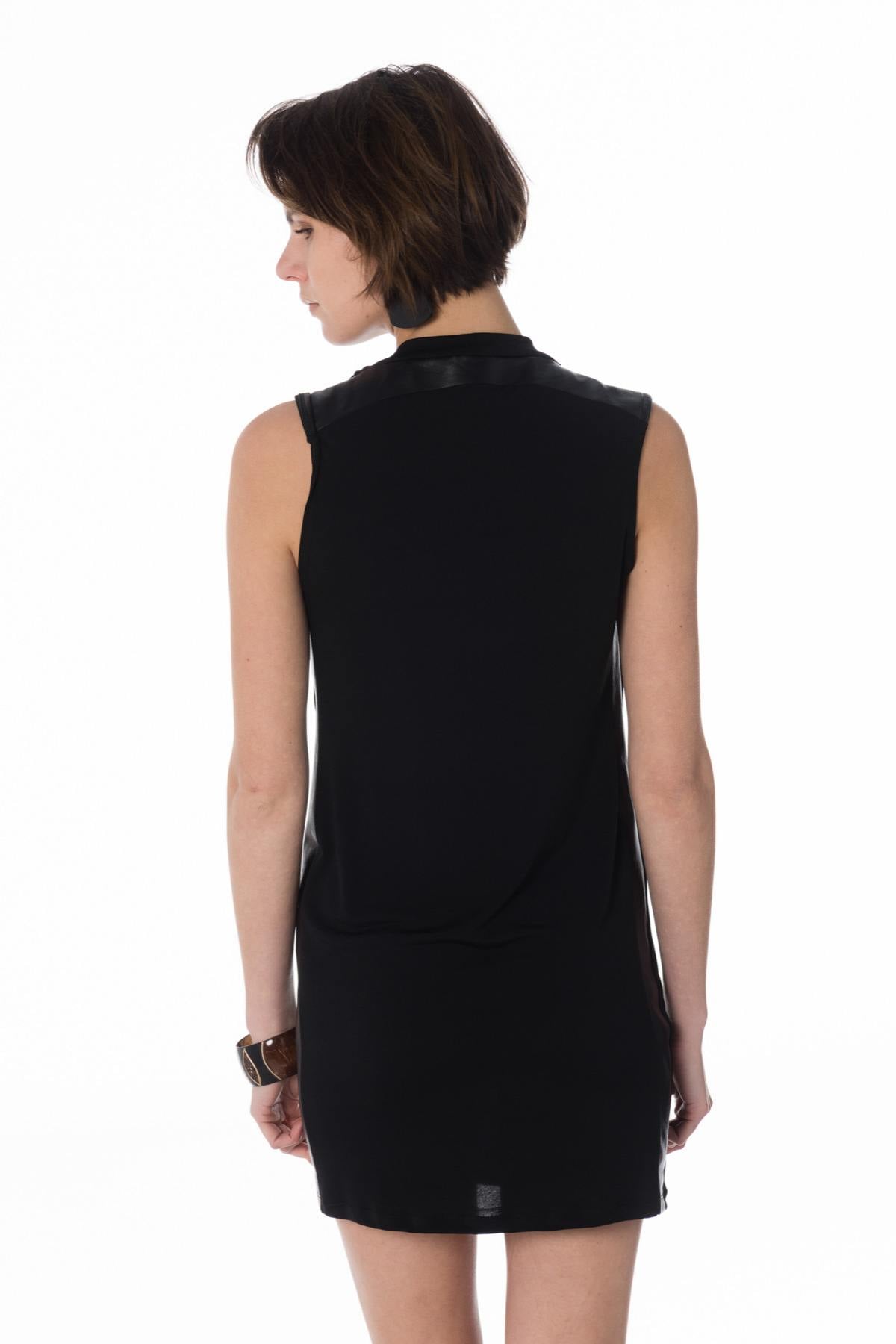 Falda/vestido Mujeres Pellessimo ROBE SOPHIA VISCOSE/AG NOIR — vista 3