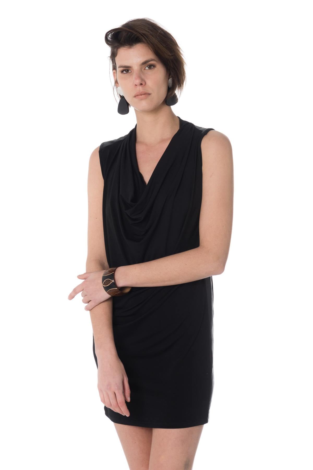 Falda/vestido Mujeres Pellessimo ROBE SOPHIA VISCOSE/AG NOIR — vista 5