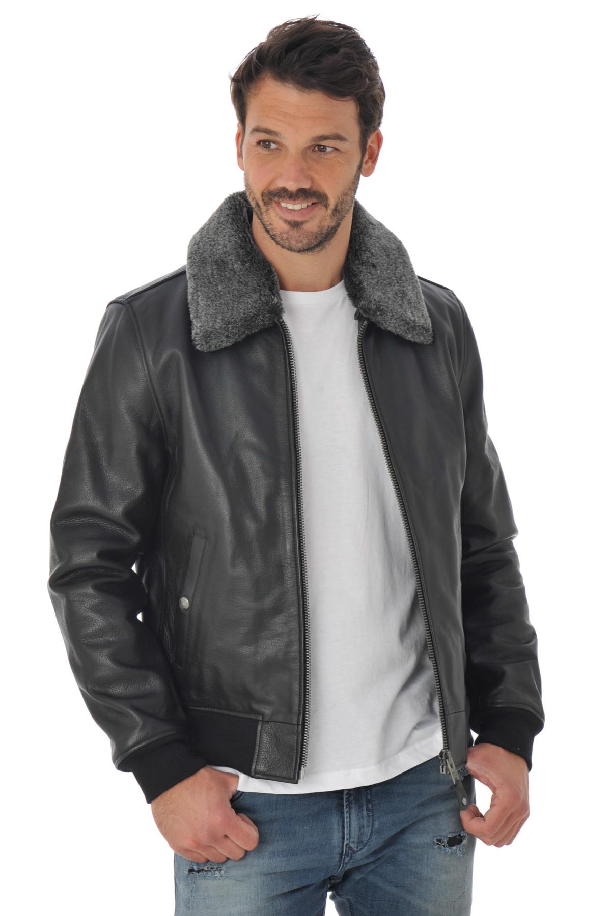 Herren Jacke Schott LC930D BLACK — Ansicht 3