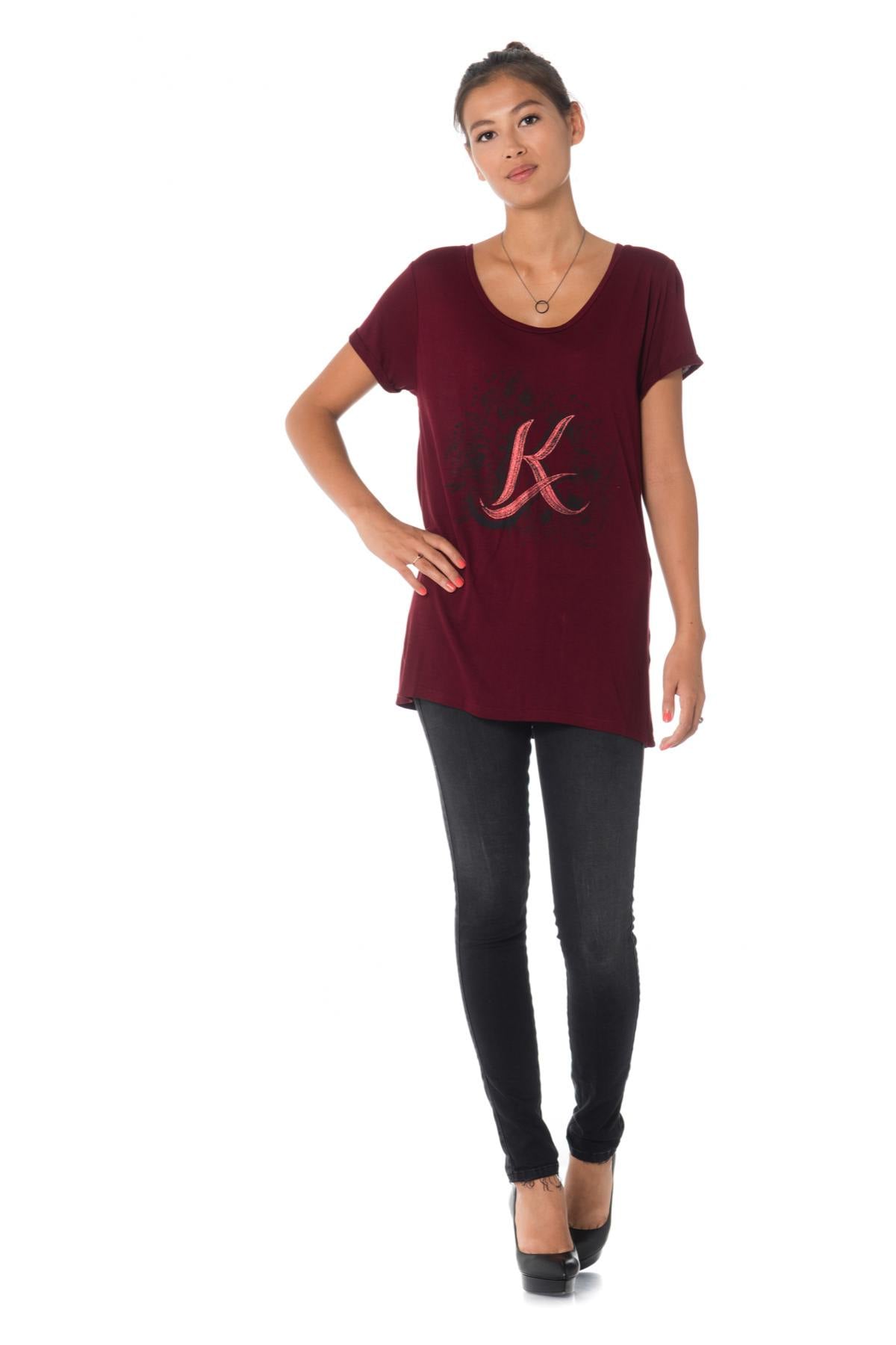 Tee Shirt Femme Kaporal GRAVY RAISIN — vue 2