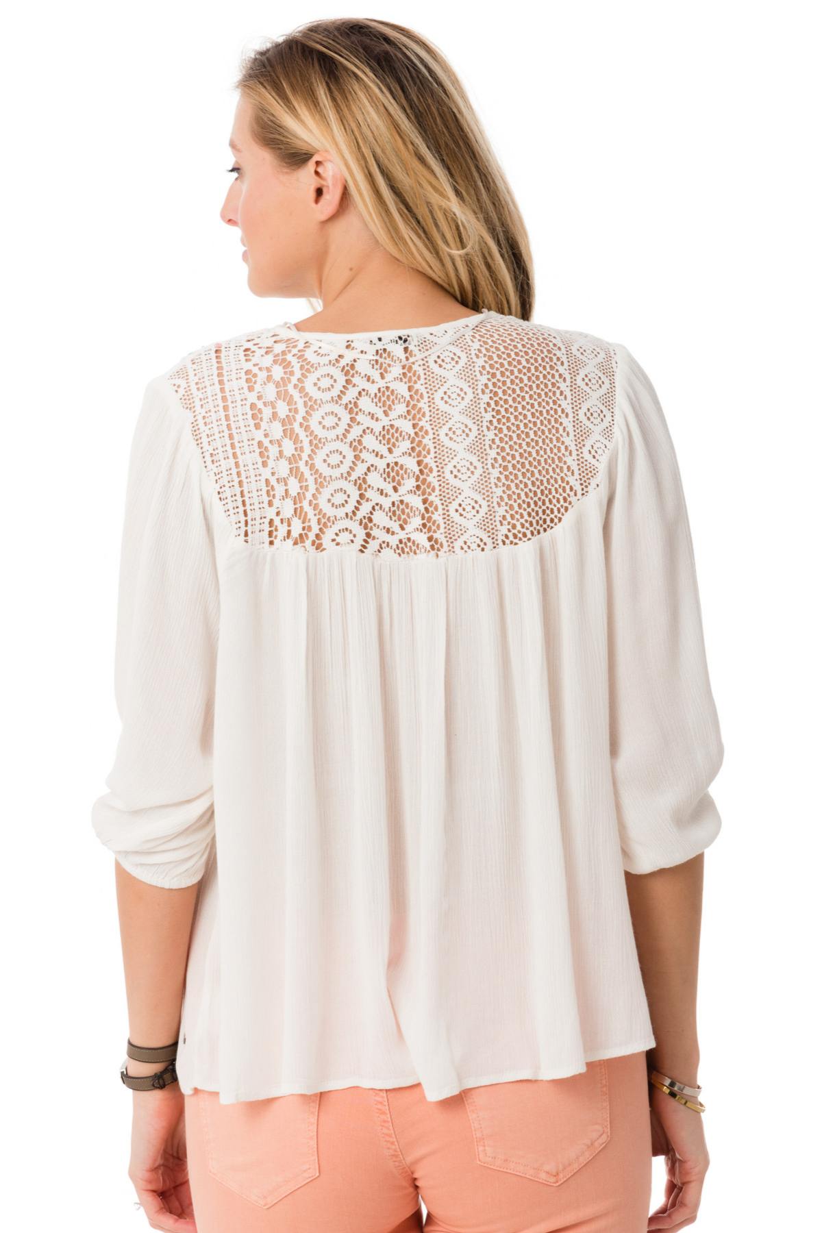 Camiseta Mujeres Kaporal FLYNN OFF WHITE — vista 3