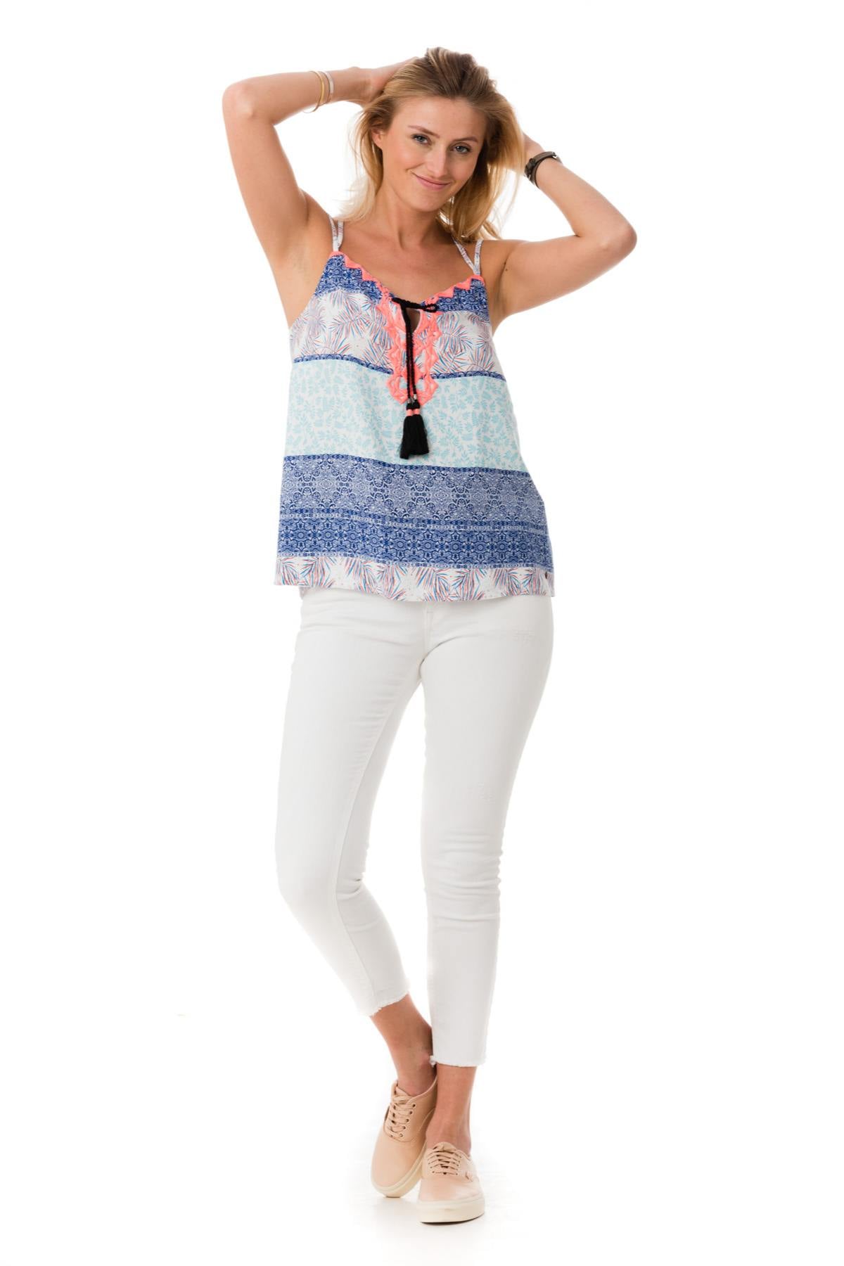 Tee Shirt Femme Kaporal NIRS OPTICAL WHITE — vue 2