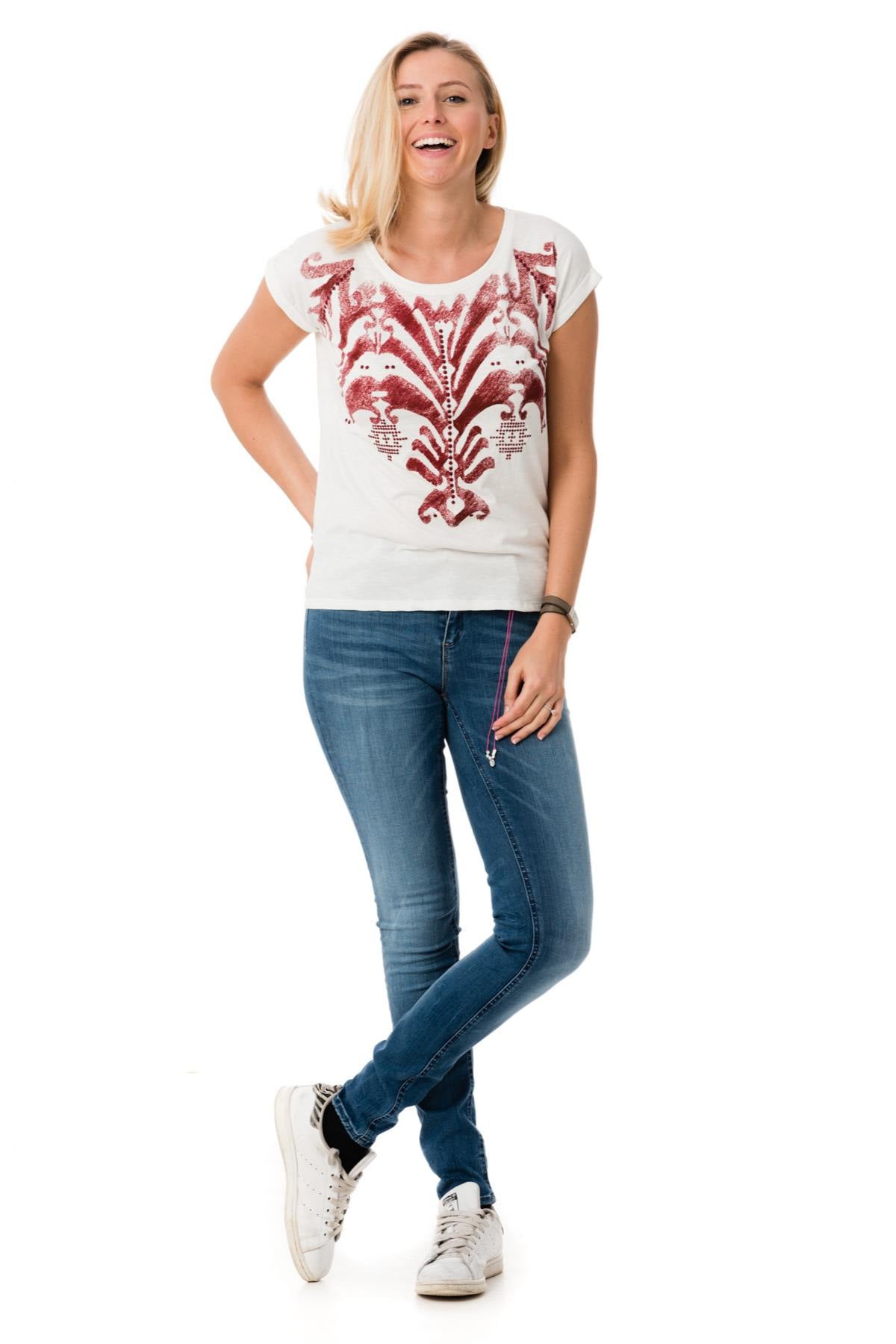 Camiseta Mujeres Kaporal FERGY OFF WHITE — vista 2