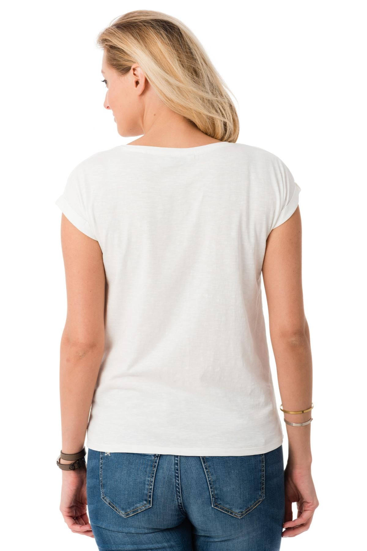 Camiseta Mujeres Kaporal FERGY OFF WHITE — vista 3