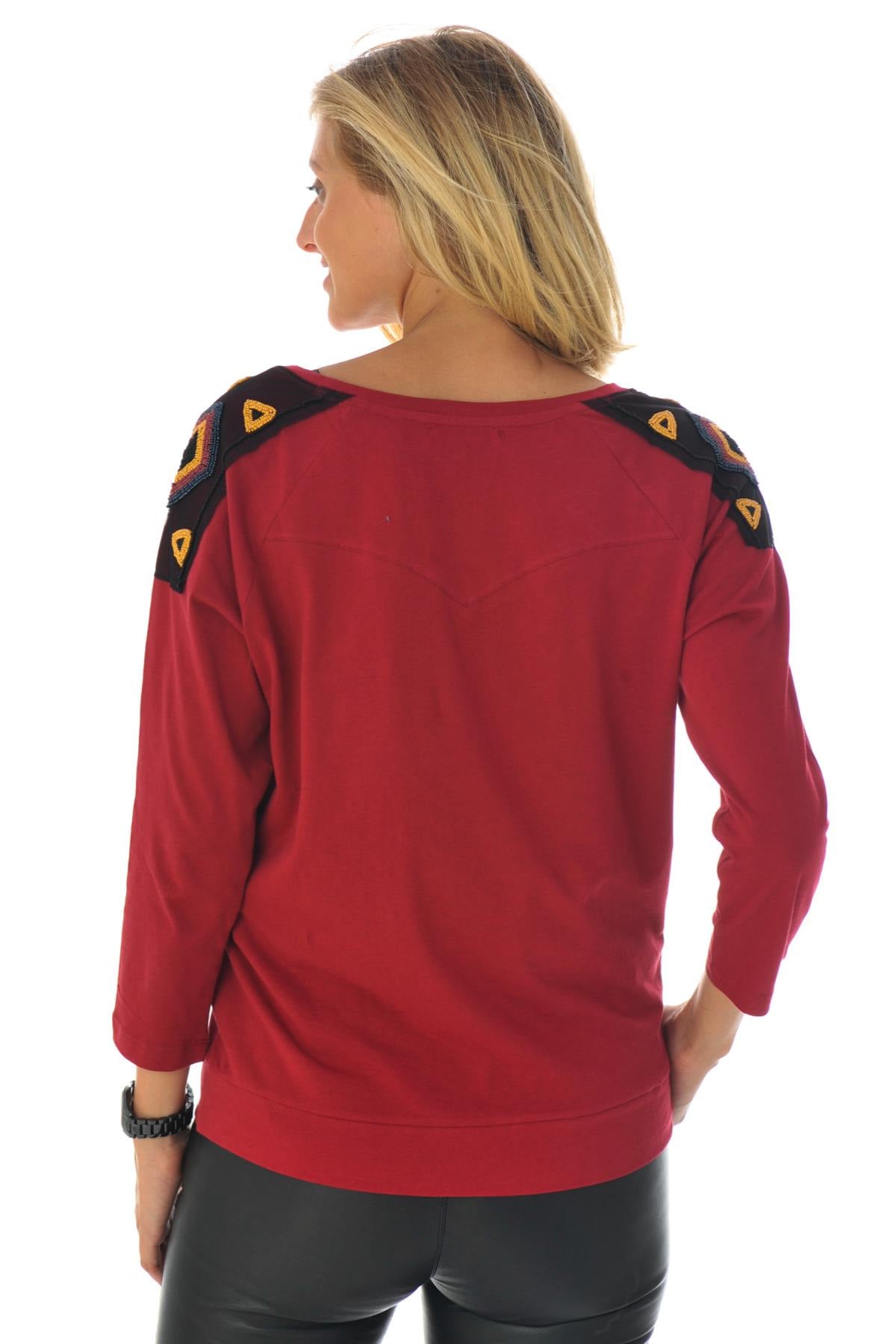 Camiseta Mujeres Kaporal TEEN BORDEAUX H16 — vista 3