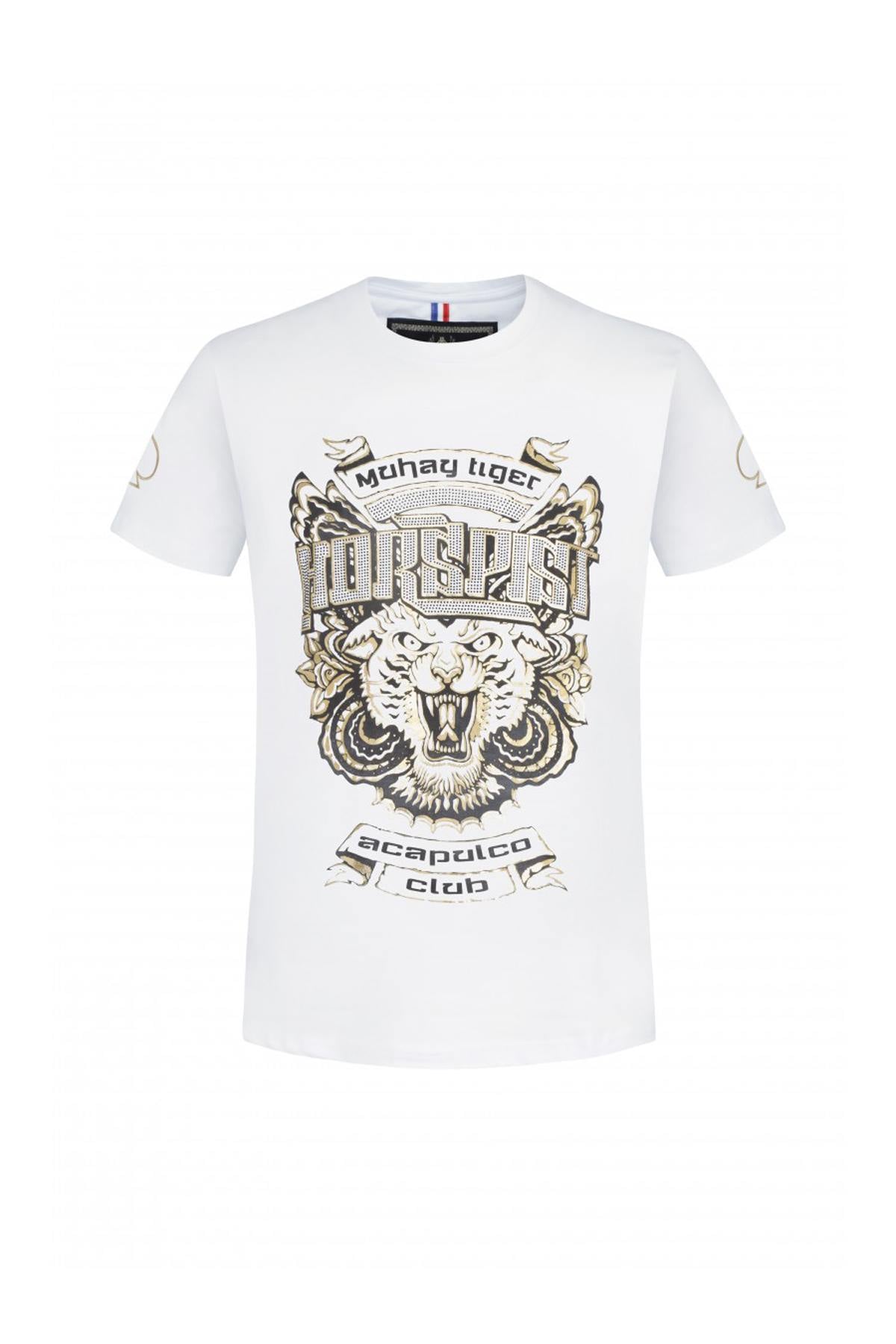Camiseta Hombre Horspist DALLAS M500 WHITE GOLD — vista 3