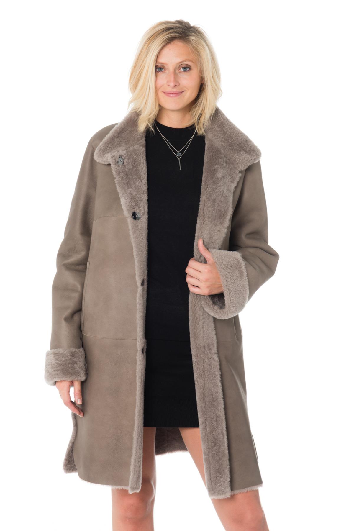 Giacche Donna 29th October RIMMEL VELVET TAUPE SANS RACOON — vista 4