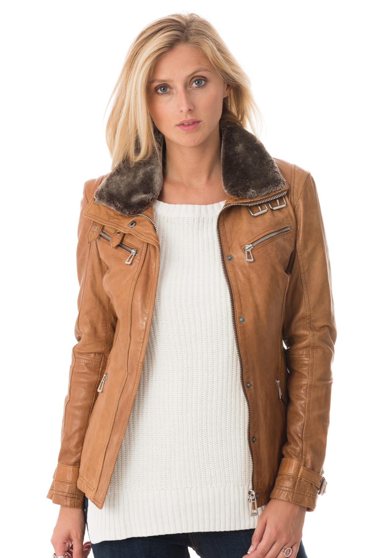 Giacche Donna Rose Garden GEMMA SHEEP AOSTA COGNAC ZZ — vista 1
