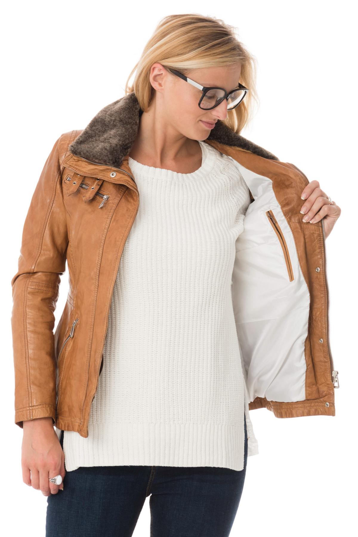 Giacche Donna Rose Garden GEMMA SHEEP AOSTA COGNAC ZZ — vista 5