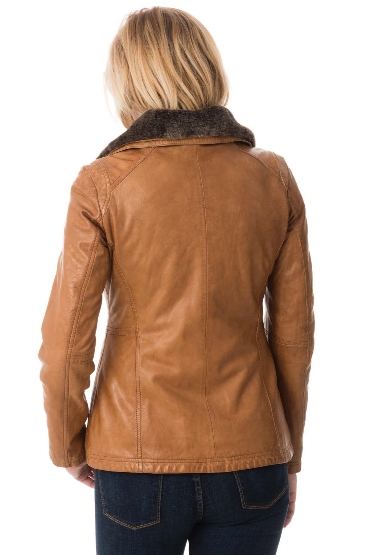 Giacche Donna Rose Garden GEMMA SHEEP AOSTA COGNAC ZZ — vista 7
