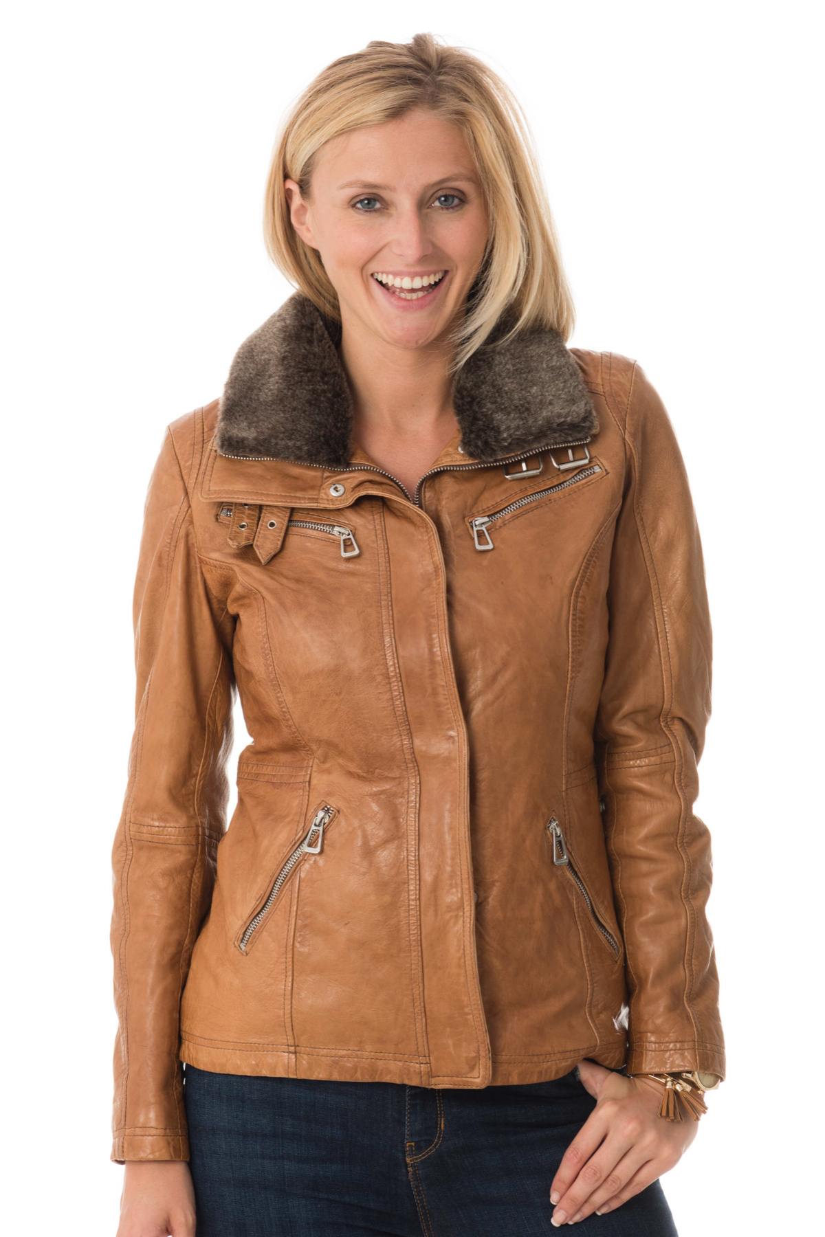 Giacche Donna Rose Garden GEMMA SHEEP AOSTA COGNAC ZZ — vista 6