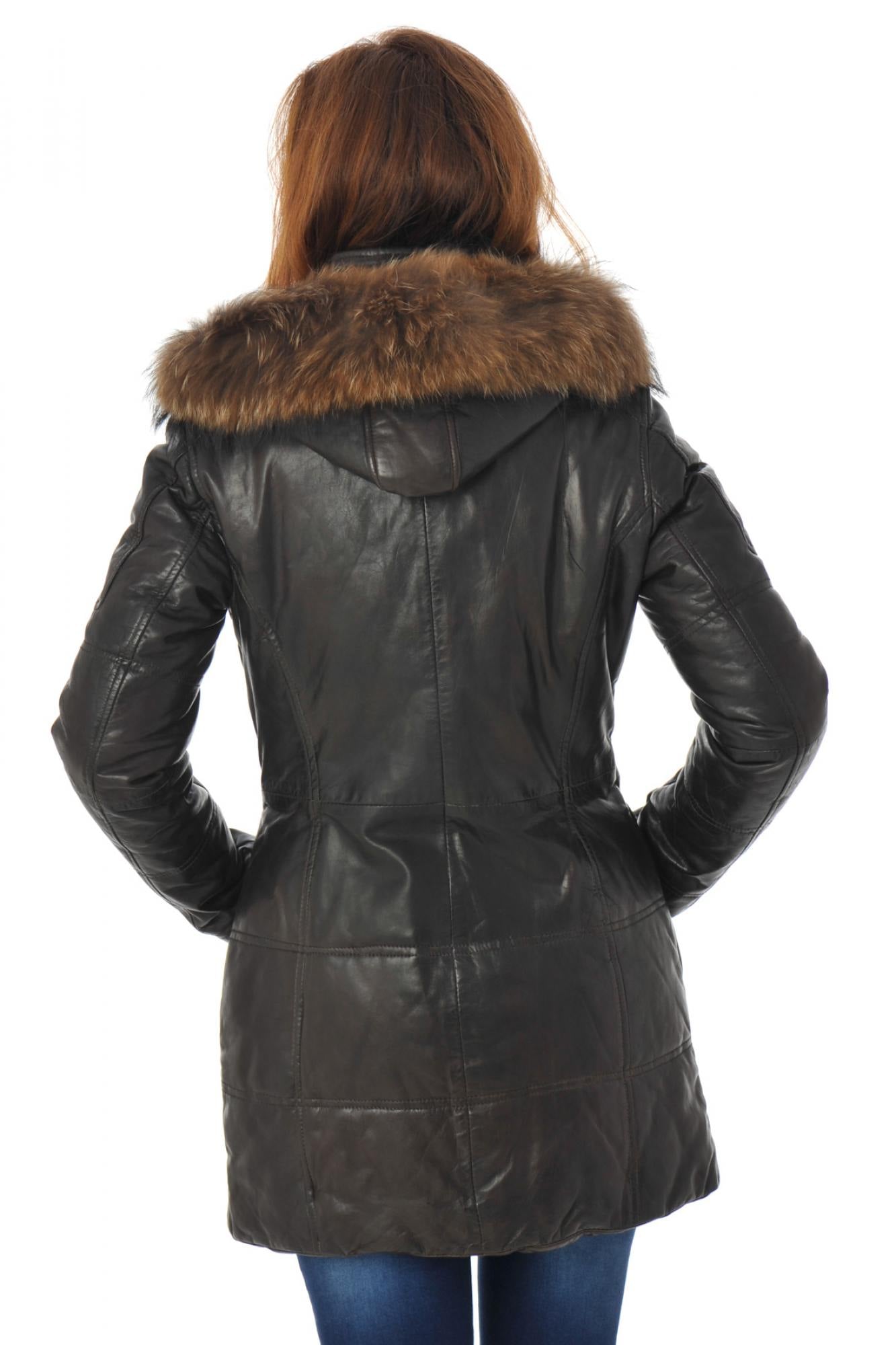 Cazadora Mujeres Rose Garden APENE FUR SHEEP AOSTA REDDISH BROWN FOURRURE FAUVE — vista 5