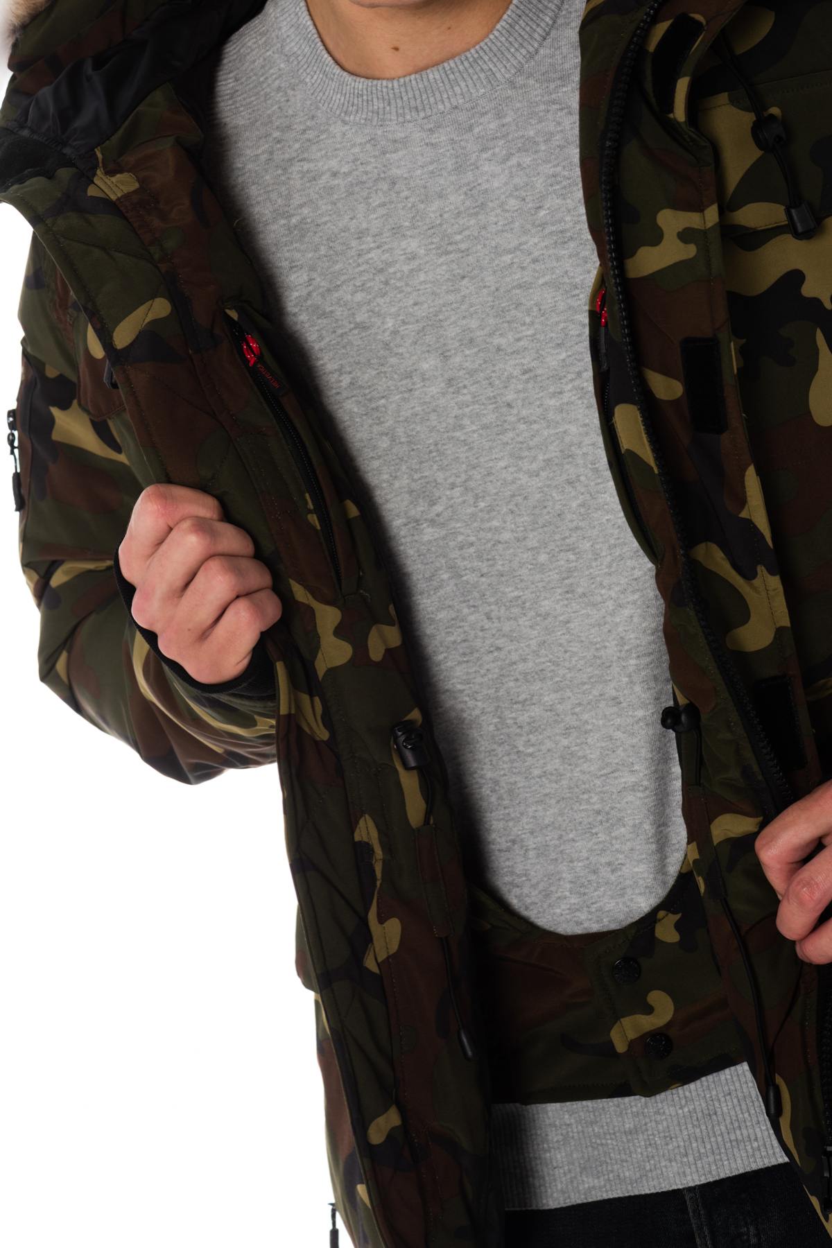 Herren Mantel Helvetica Mountain Pioneers XTREM COYOTE EDITION CAMO GREEN — Ansicht 8
