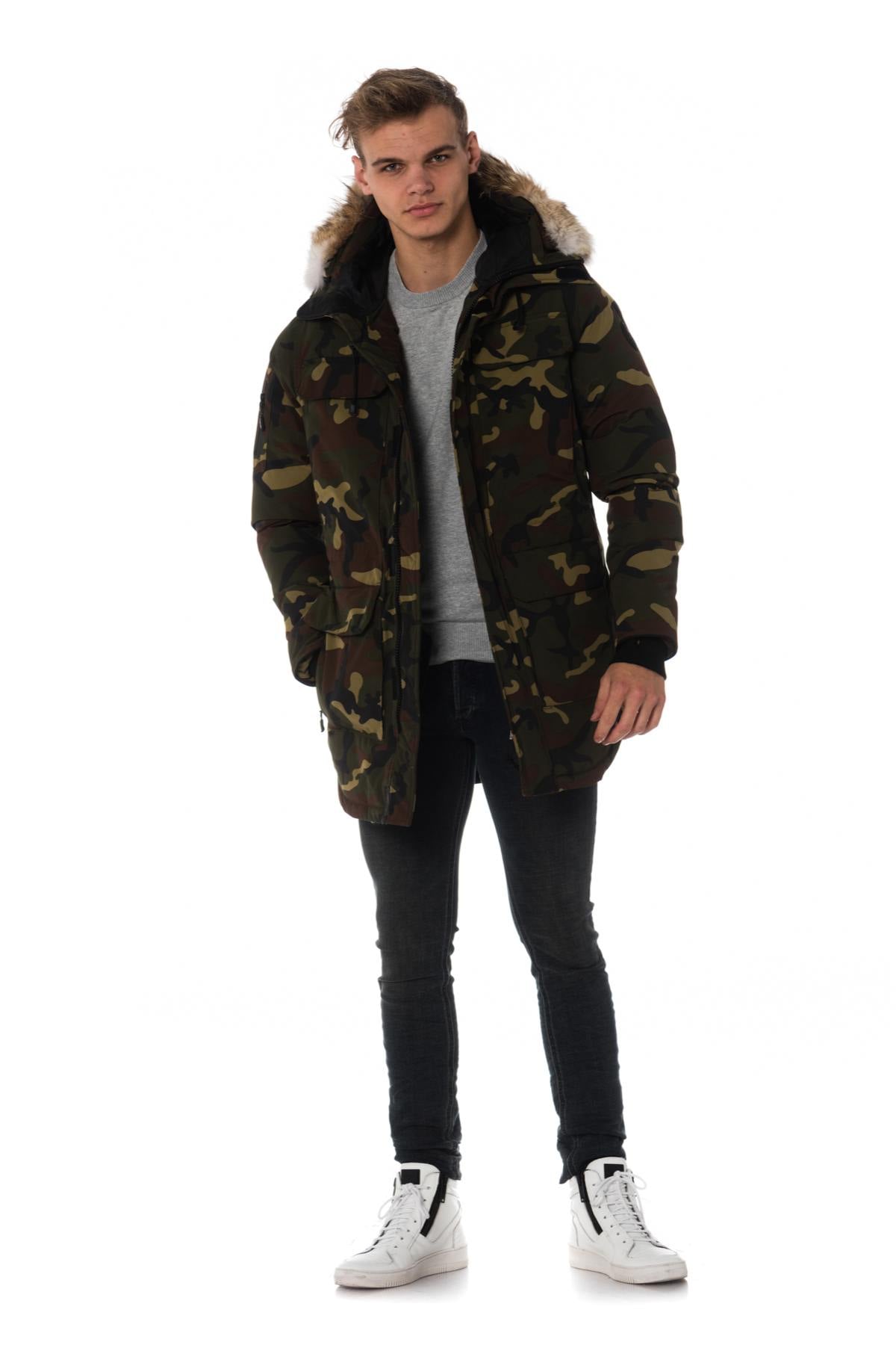 Herren Mantel Helvetica Mountain Pioneers XTREM COYOTE EDITION CAMO GREEN — Ansicht 4
