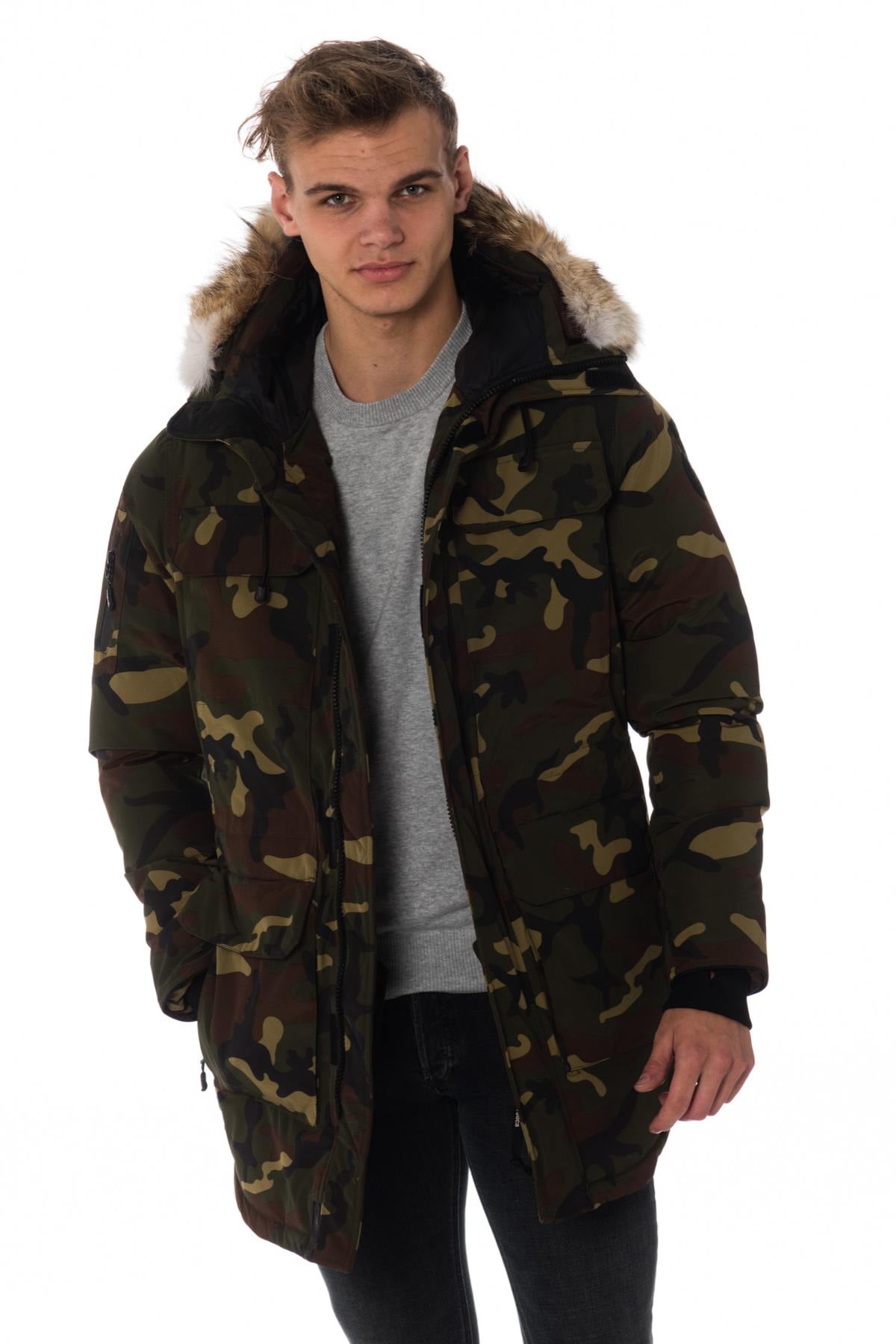 Herren Mantel Helvetica Mountain Pioneers XTREM COYOTE EDITION CAMO GREEN — Ansicht 1